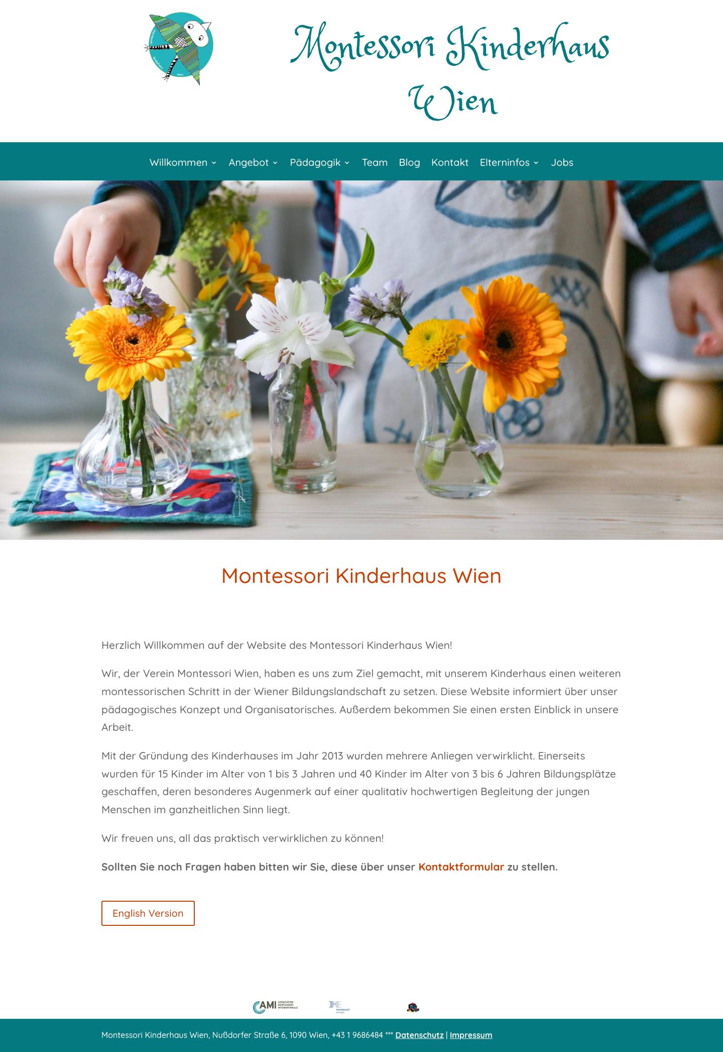 Montessori-Kinderhaus - montessori-kinderhaus-wien.at - Full Screenshot