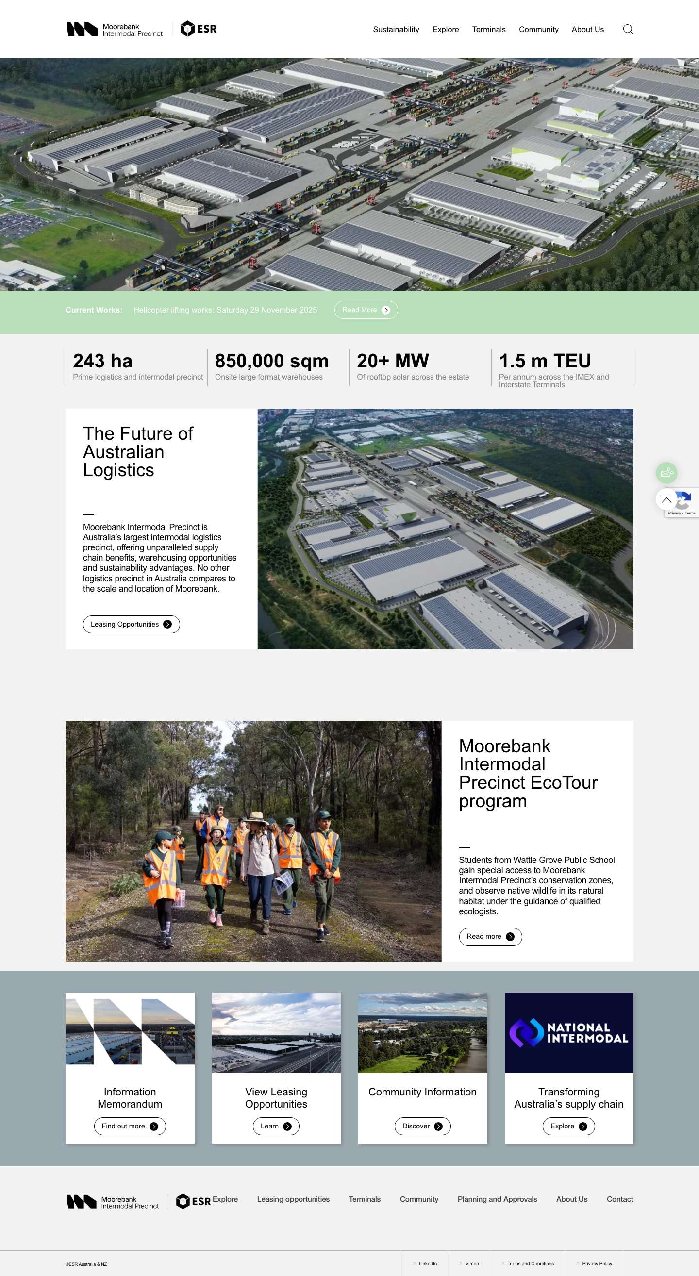 Moorebank Intermodal Precinct - Full Screenshot
