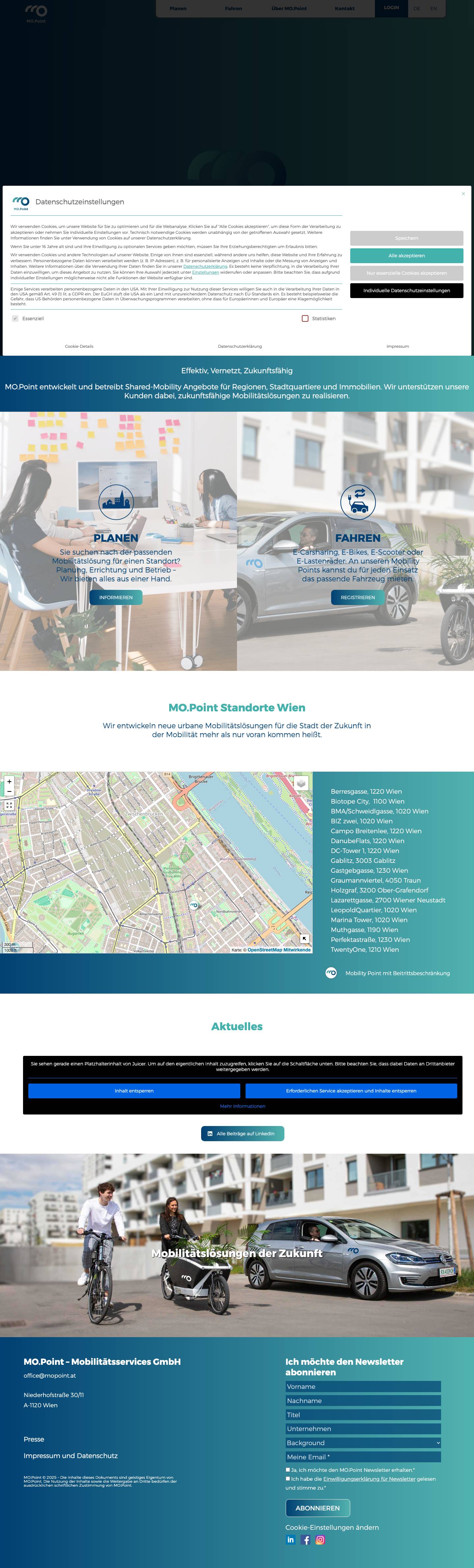 MO.Point | Zukunftsfähige Mobilität - Full Screenshot