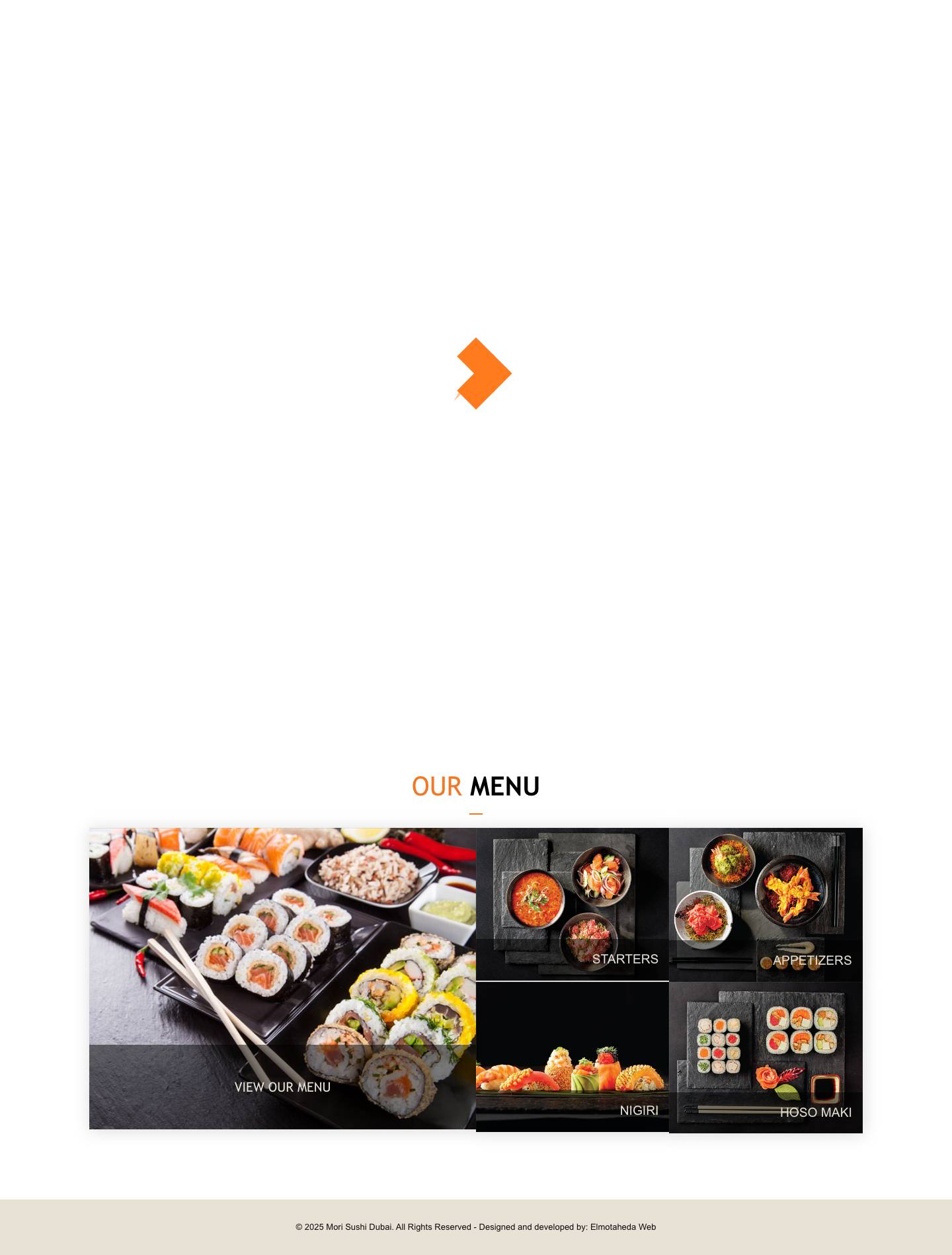 Mori Sushi UAE - Full Screenshot