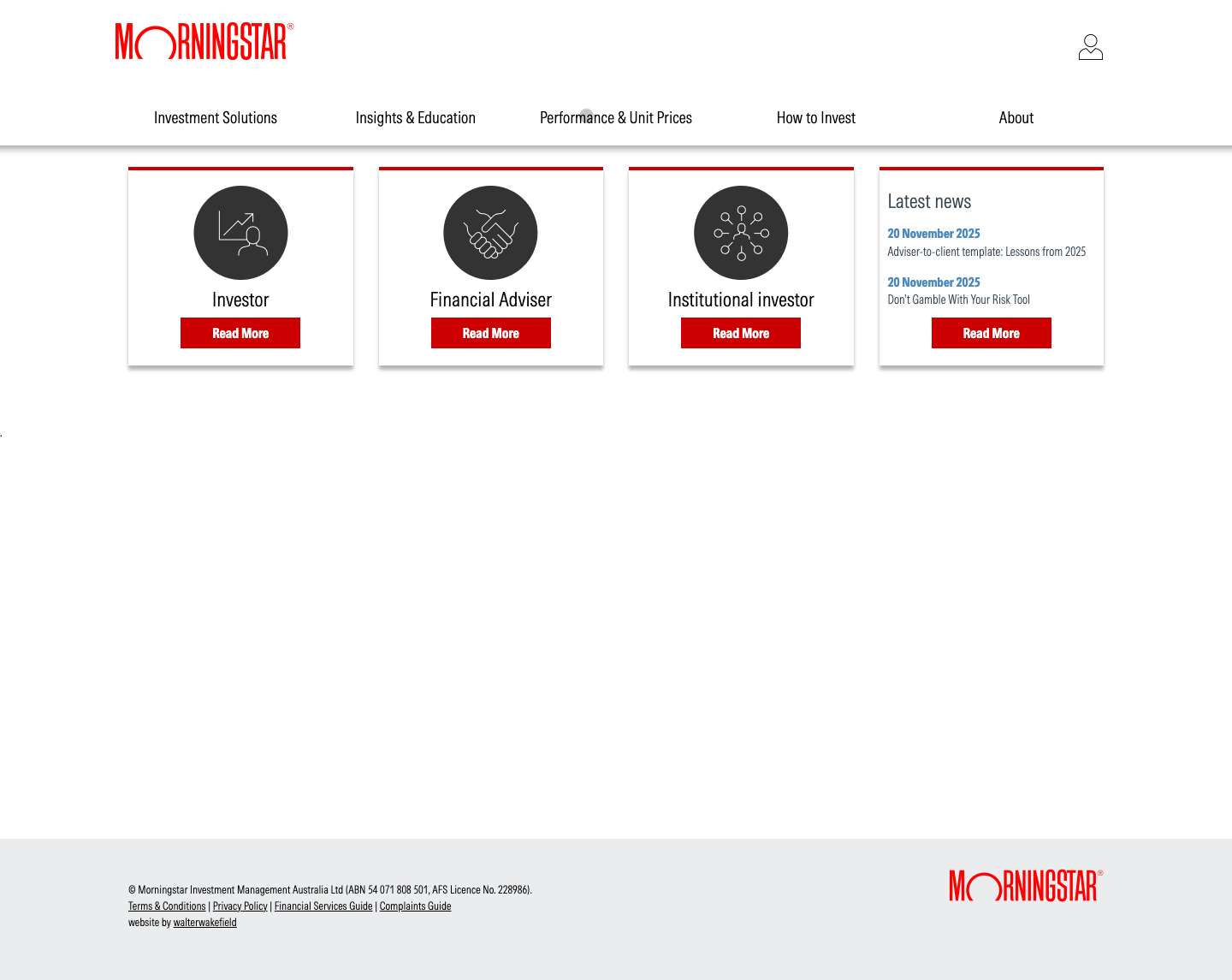 Morningstar Investment Management - Full Screenshot