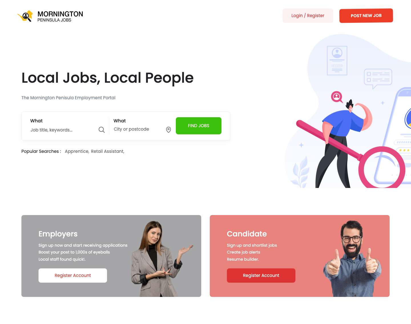 Mornington Peninsula Jobs | Mornington Peninsula Jobs - Full Screenshot