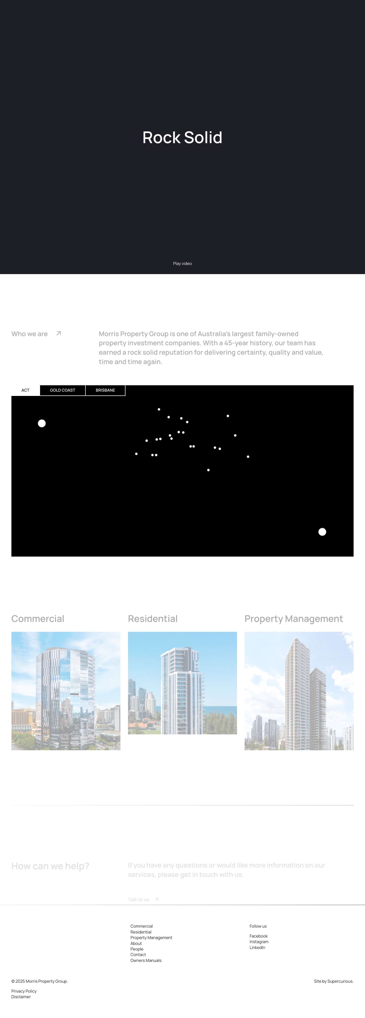 Morris Property Group | Rock Solid. - Full Screenshot