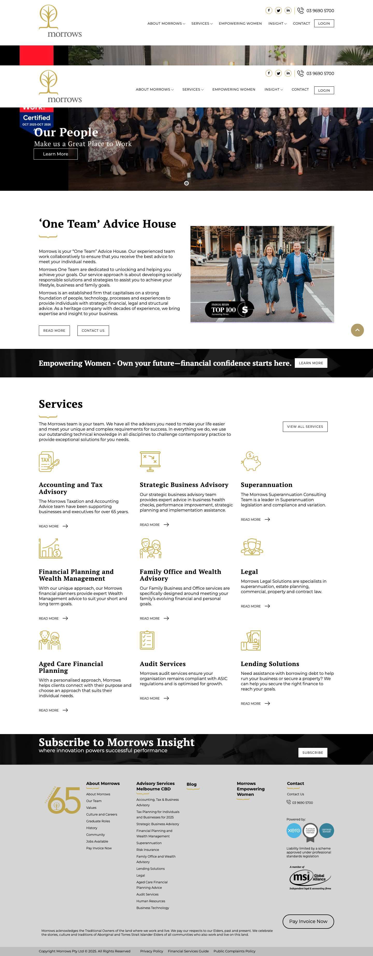 Accountants Melbourne CBD, Wealth and Financial Planners - Full Screenshot
