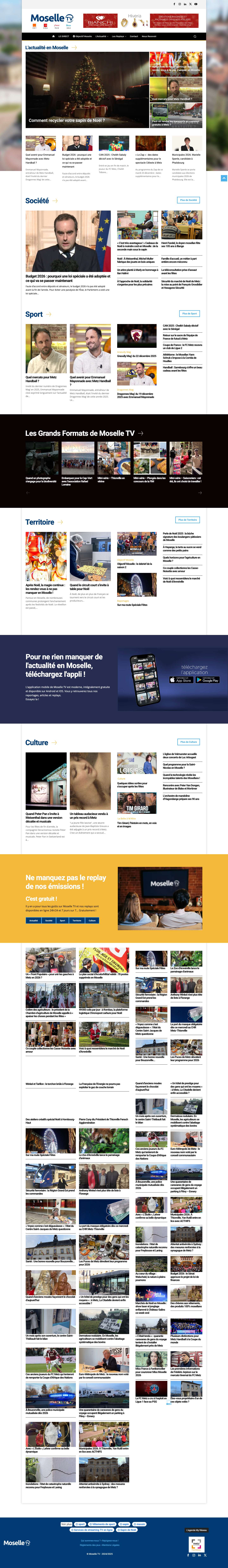Accueil - Moselle TV - Full Screenshot