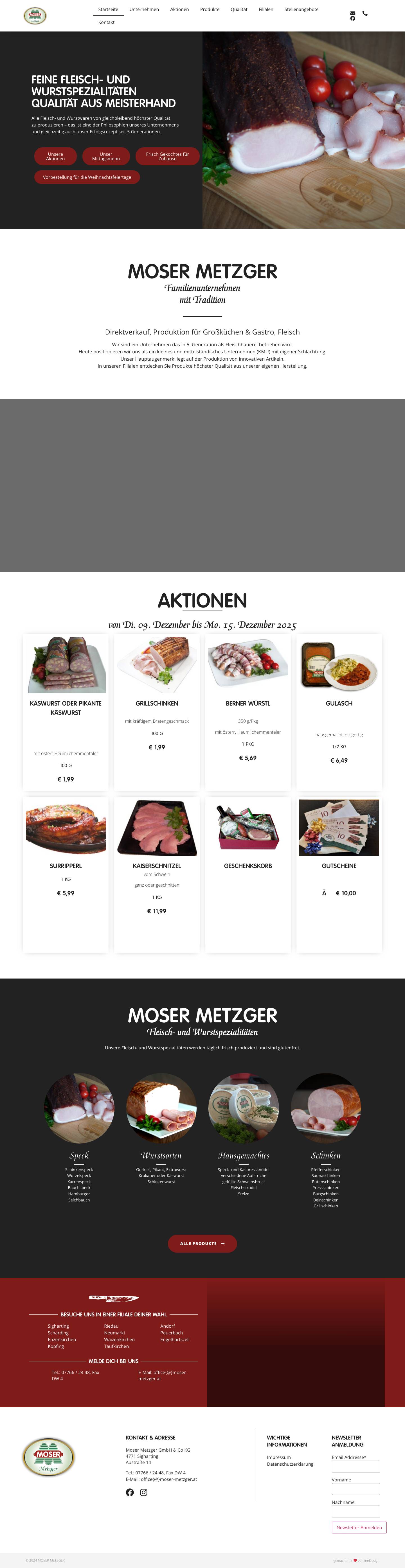 Moser Metzger – Mit ruhigem Gewissen Fleisch genießen! - Full Screenshot