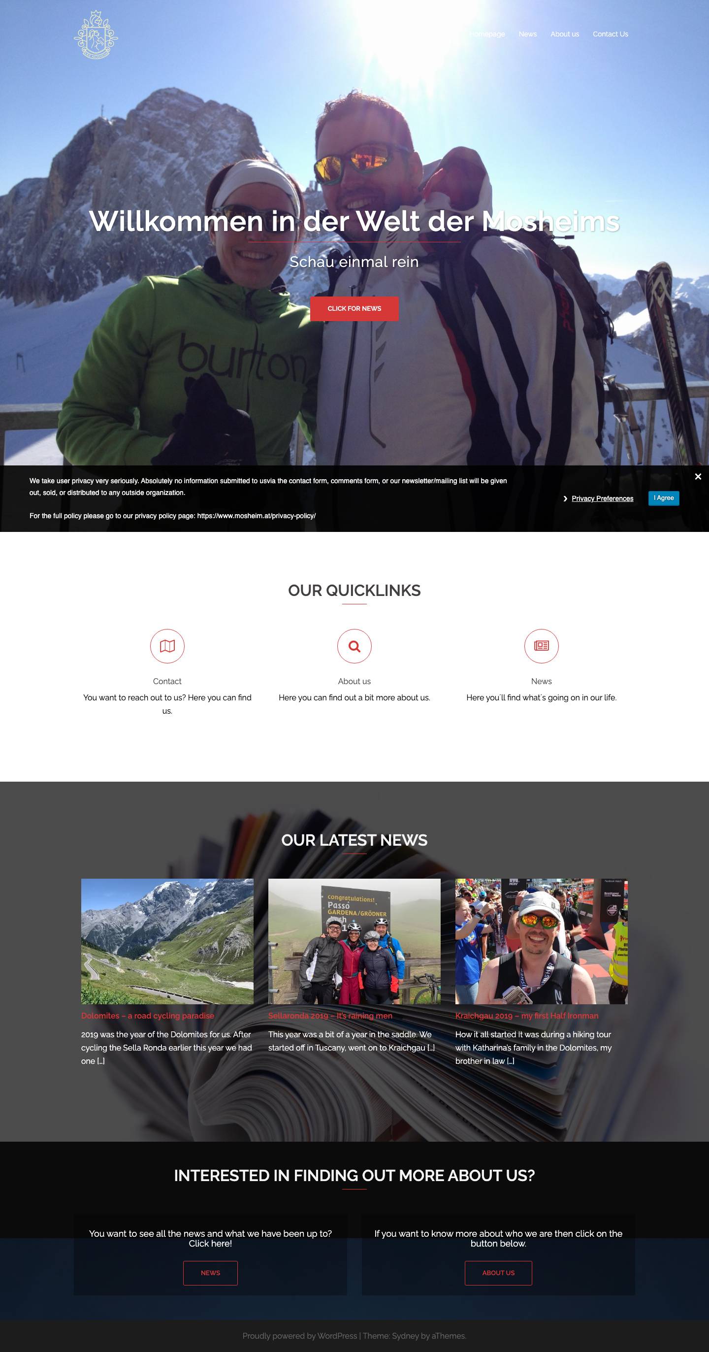 Homepage - Mosheim - Full Screenshot