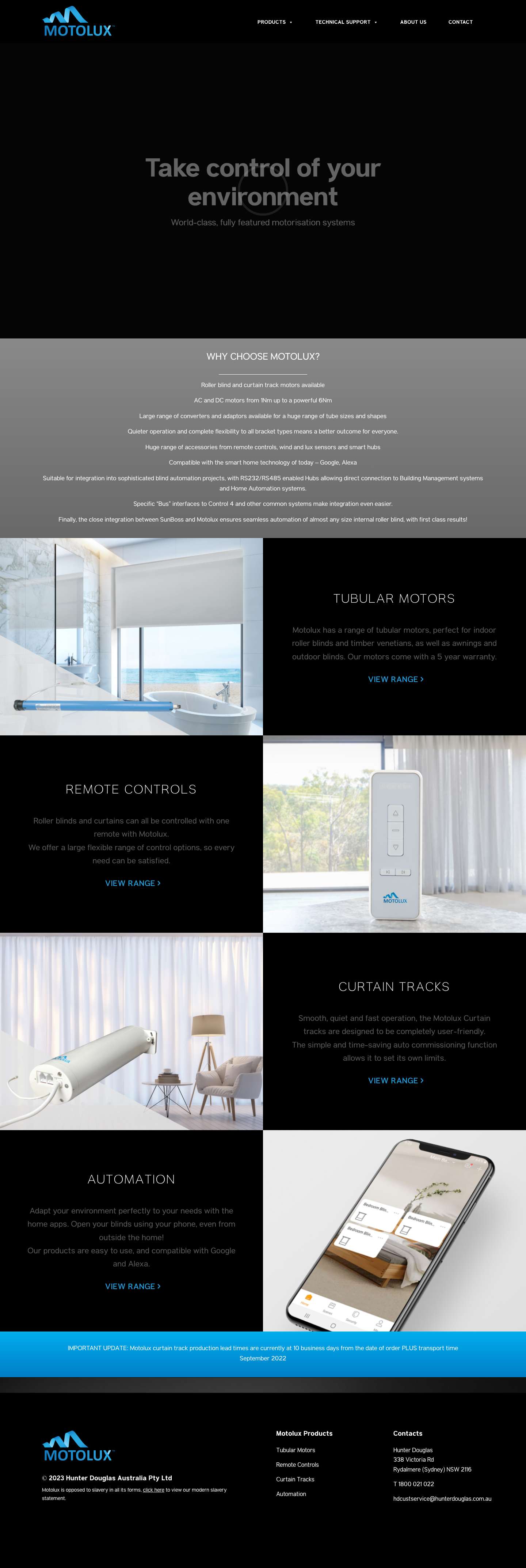 Homepage - Motolux - Full Screenshot