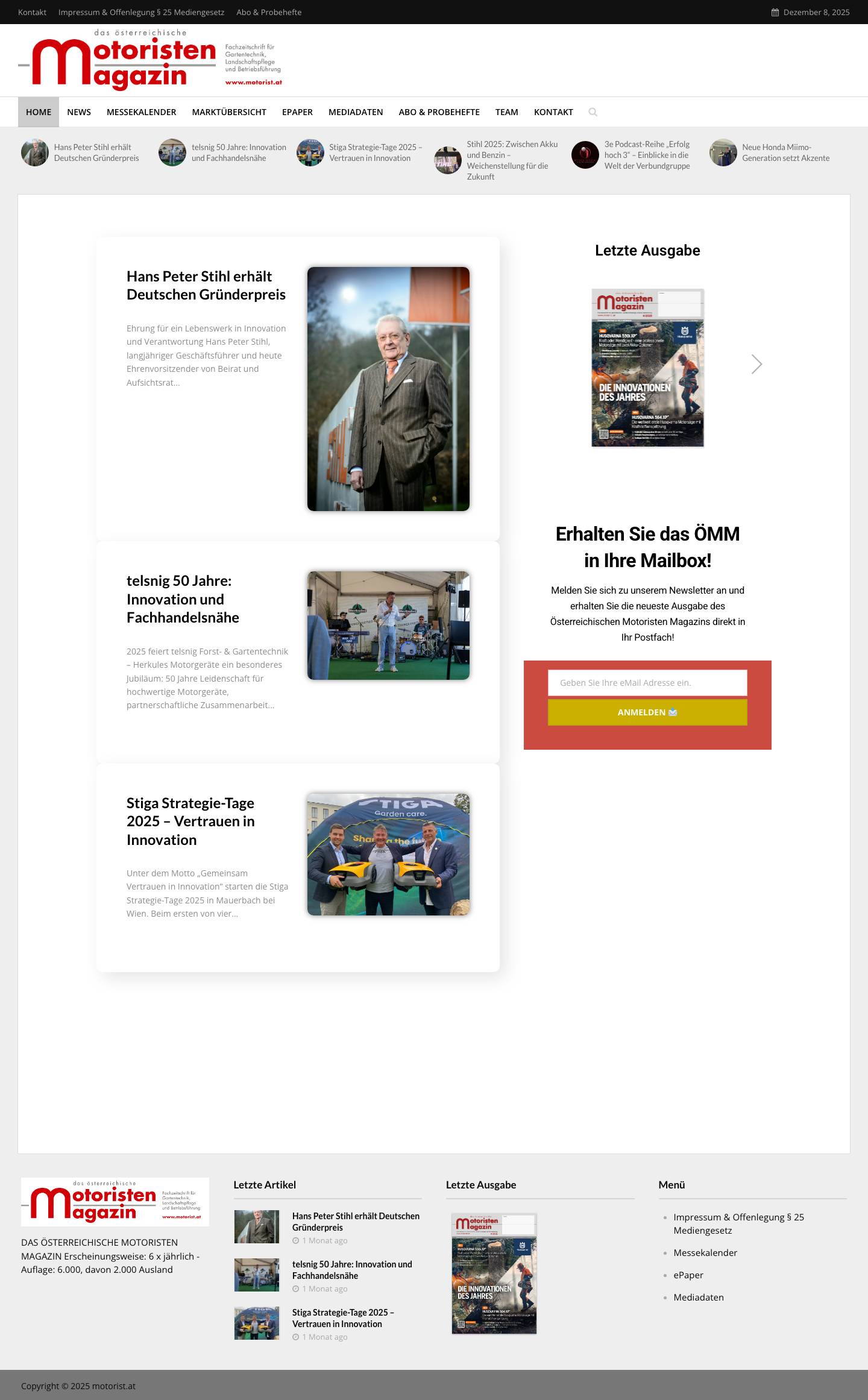 Home - ÖMM - Full Screenshot