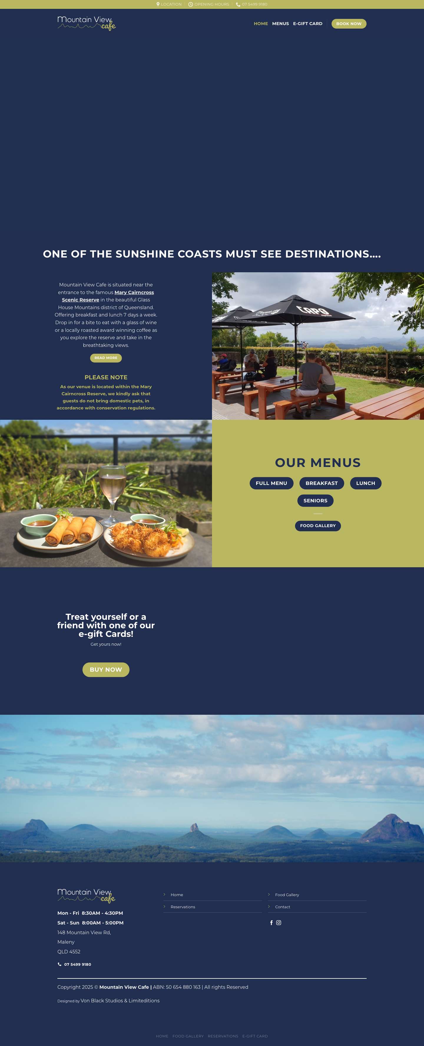 Mountain View Cafe - Grab some lunch with a view - Full Screenshot