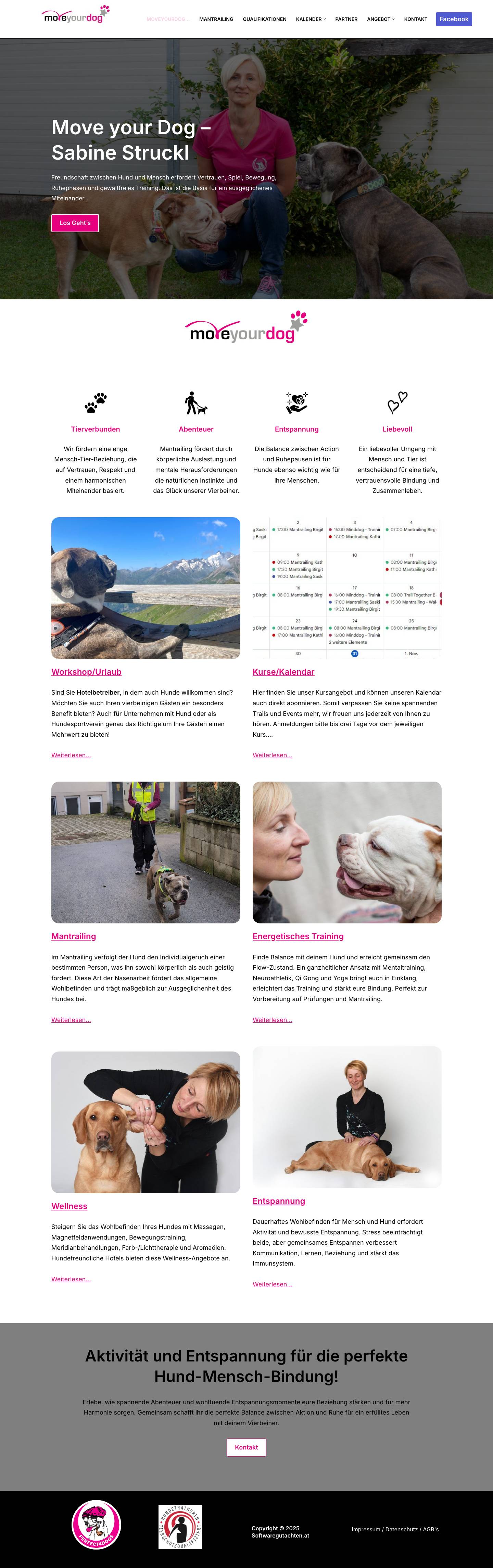 Move your dog – fitness wellness tierphysio - Full Screenshot