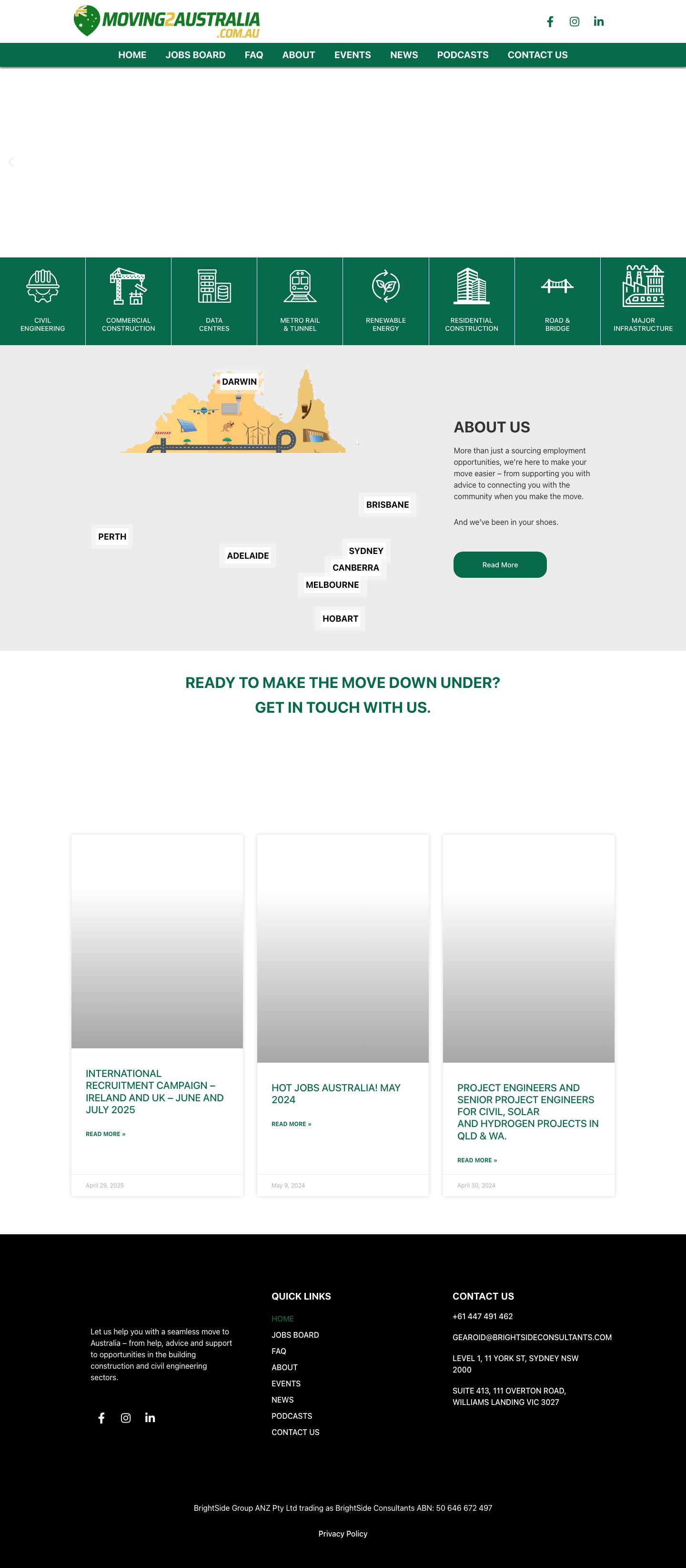 Moving 2 Australia – We Build Great Careers In Australia - Full Screenshot
