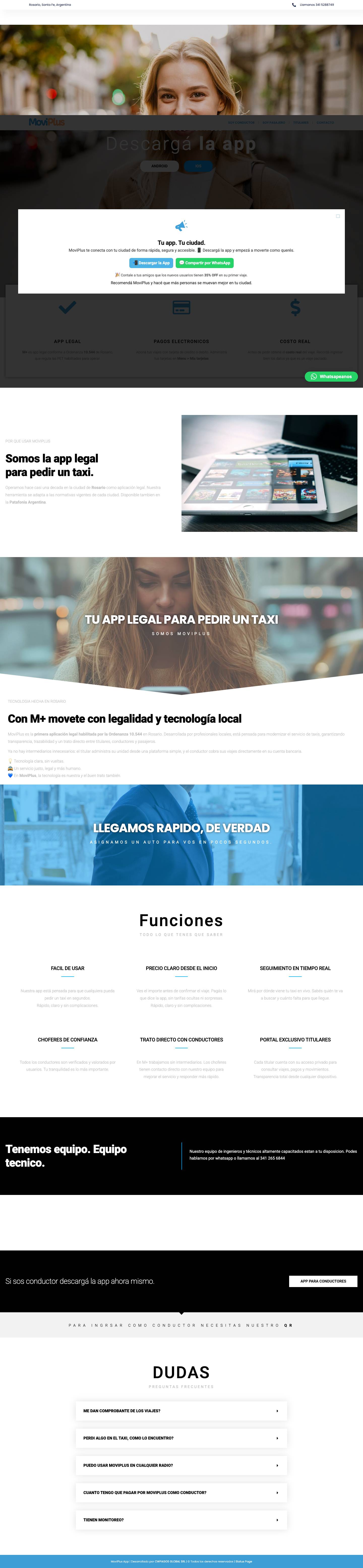 MoviPlus – La tecnología es nuestra. El buen trato también. - Full Screenshot