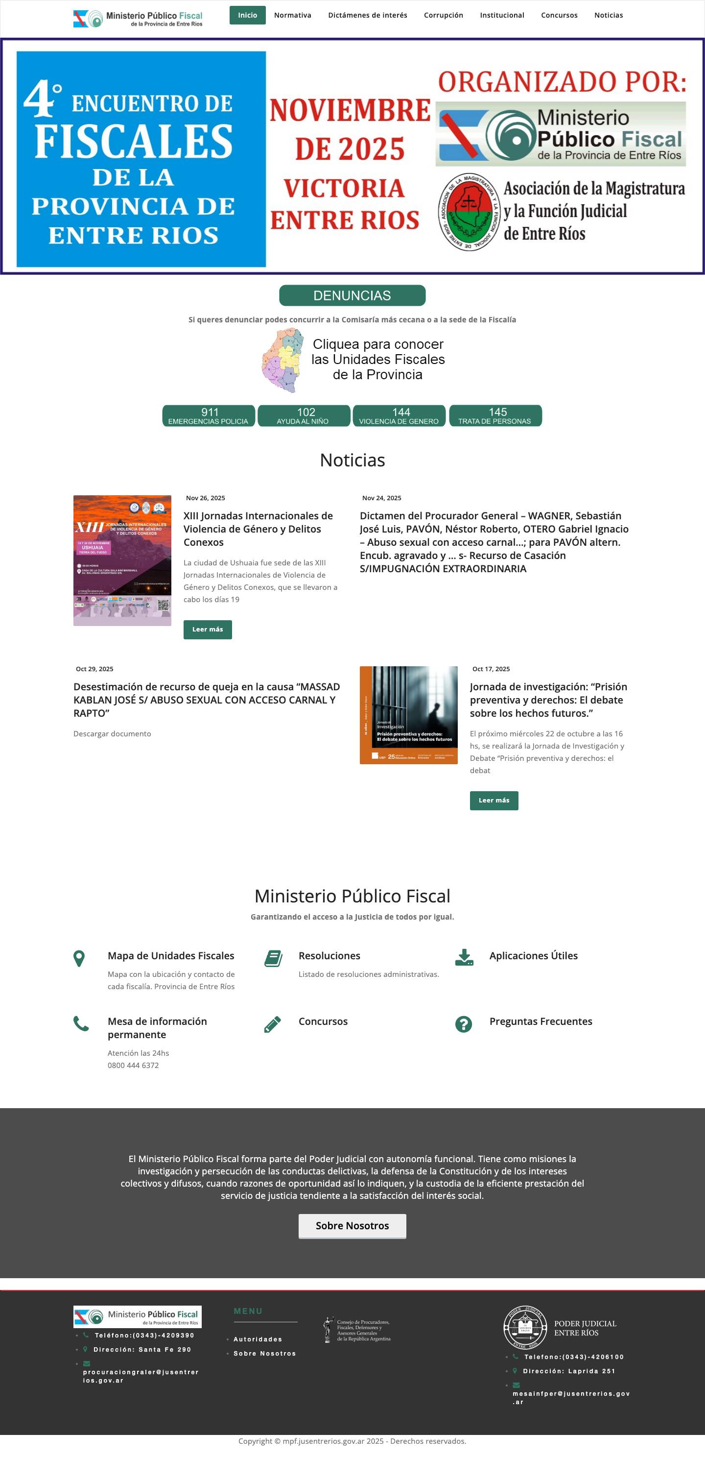 MPF – Provincia de Entre Ríos - Full Screenshot