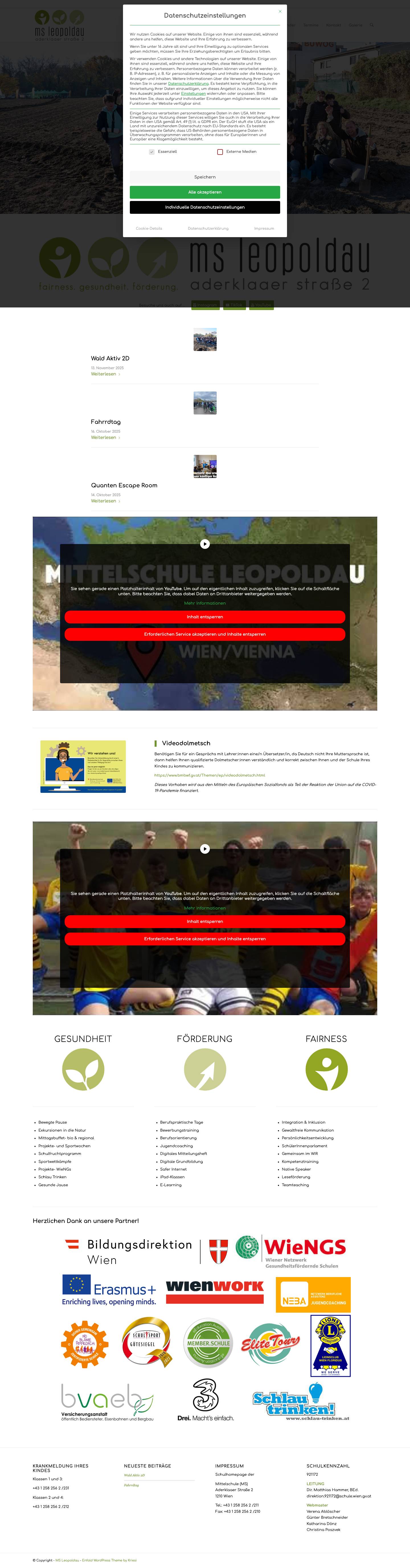 MS Leopoldau – Willkommen auf der Website der Mittelschule Leopoldau!Click to open the search input fieldZurückWeiterNach oben scrollen - Full Screenshot