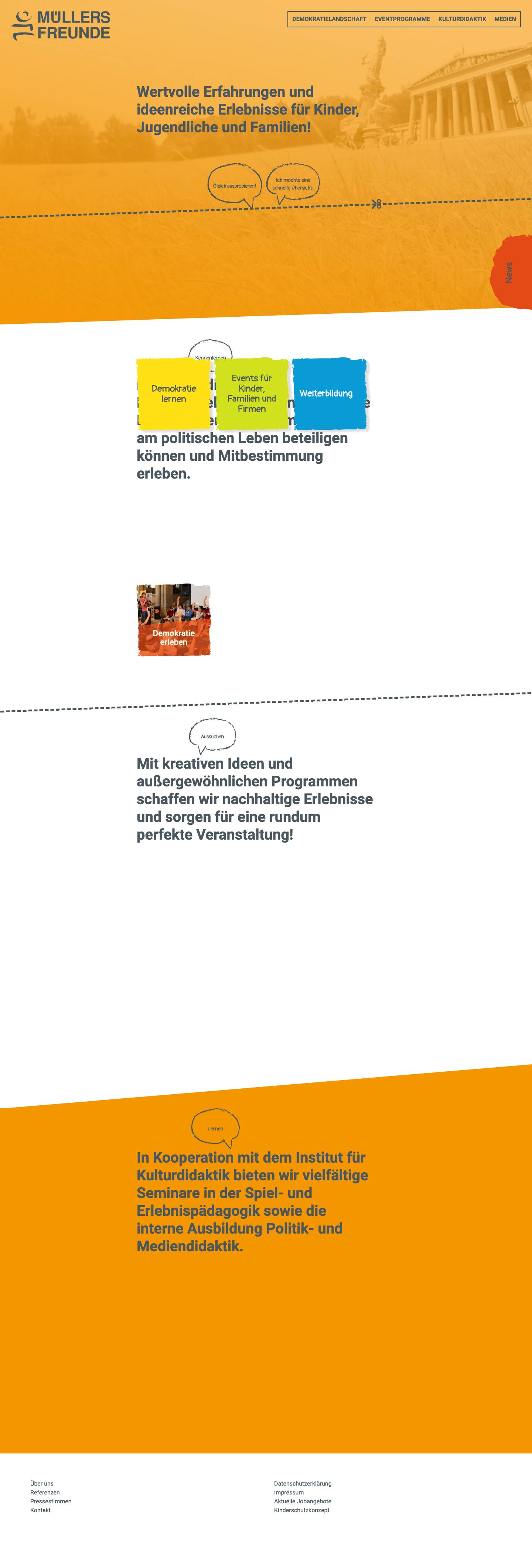 Agentur Müllers Freunde GmbH - - Full Screenshot