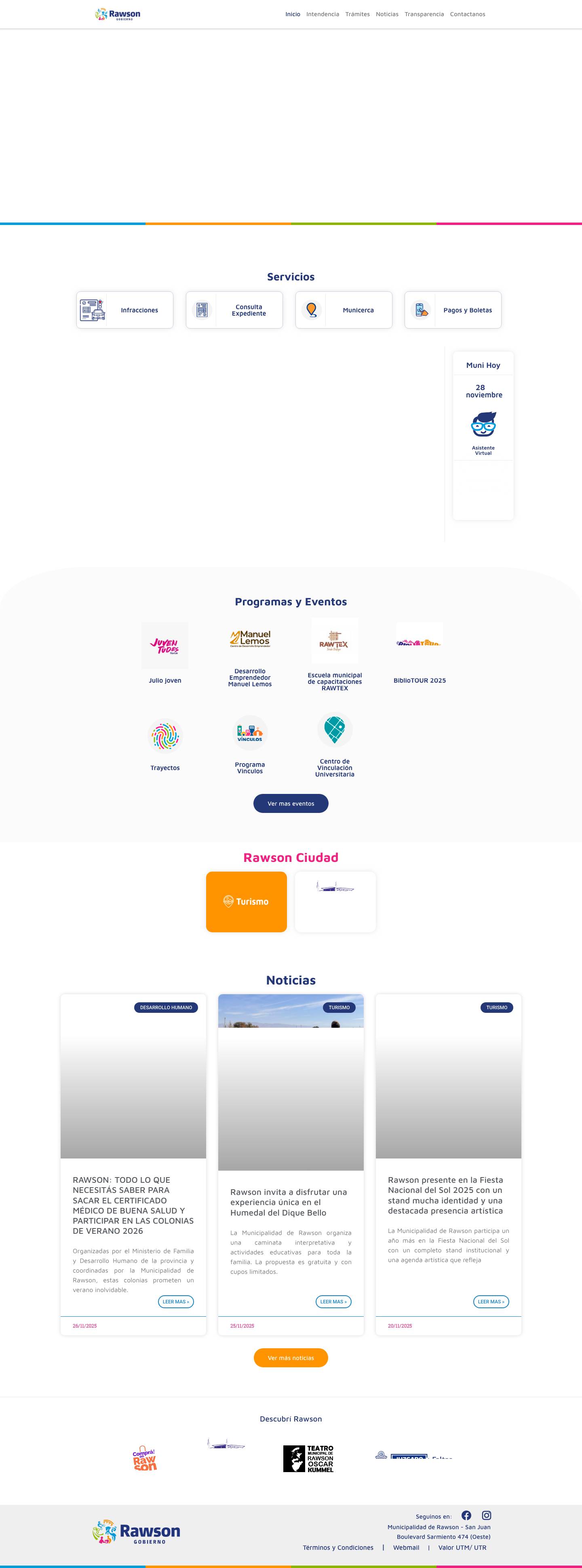 Municipalidad de Rawson – San Juan - Full Screenshot