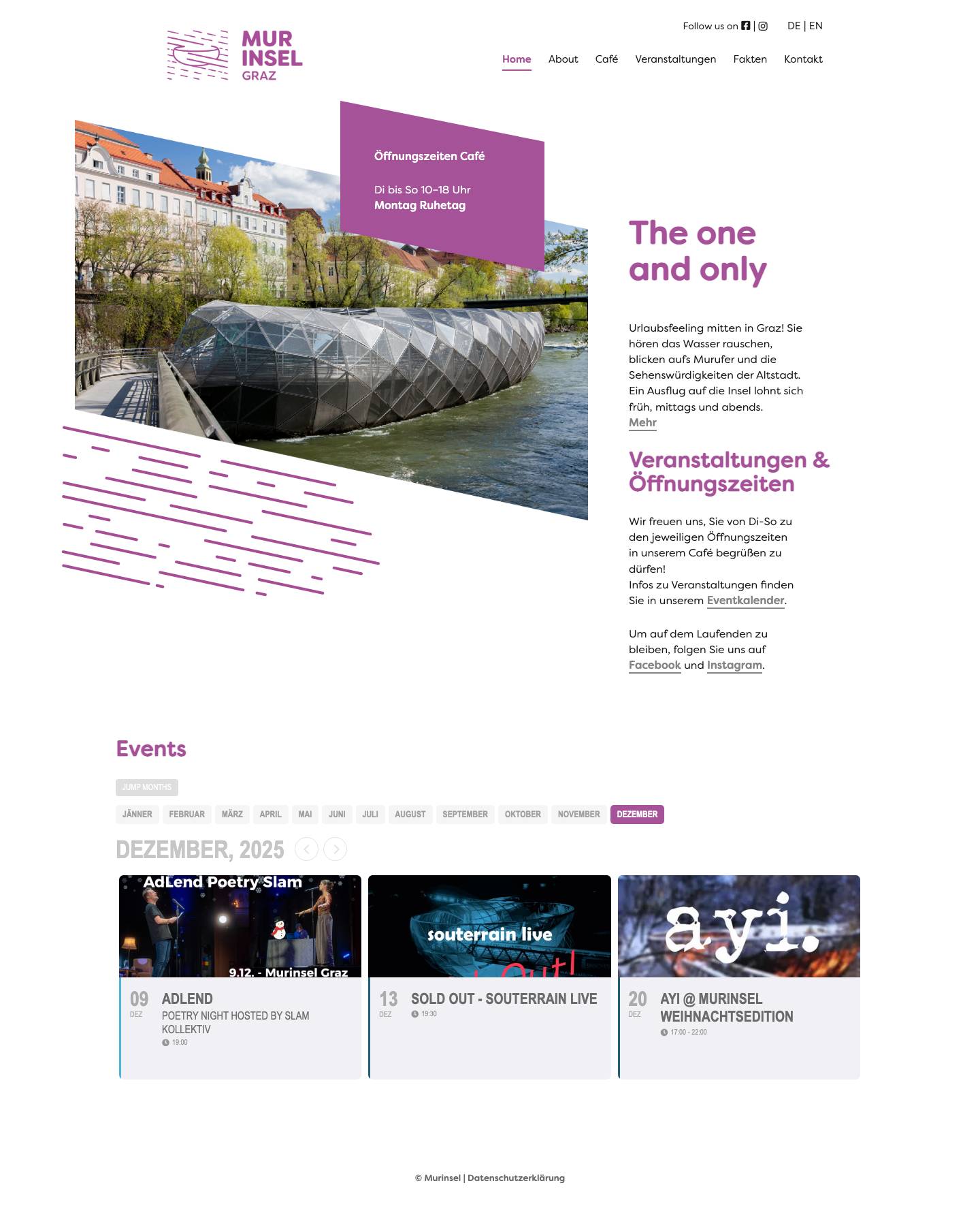 murinselgraz.at - Full Screenshot