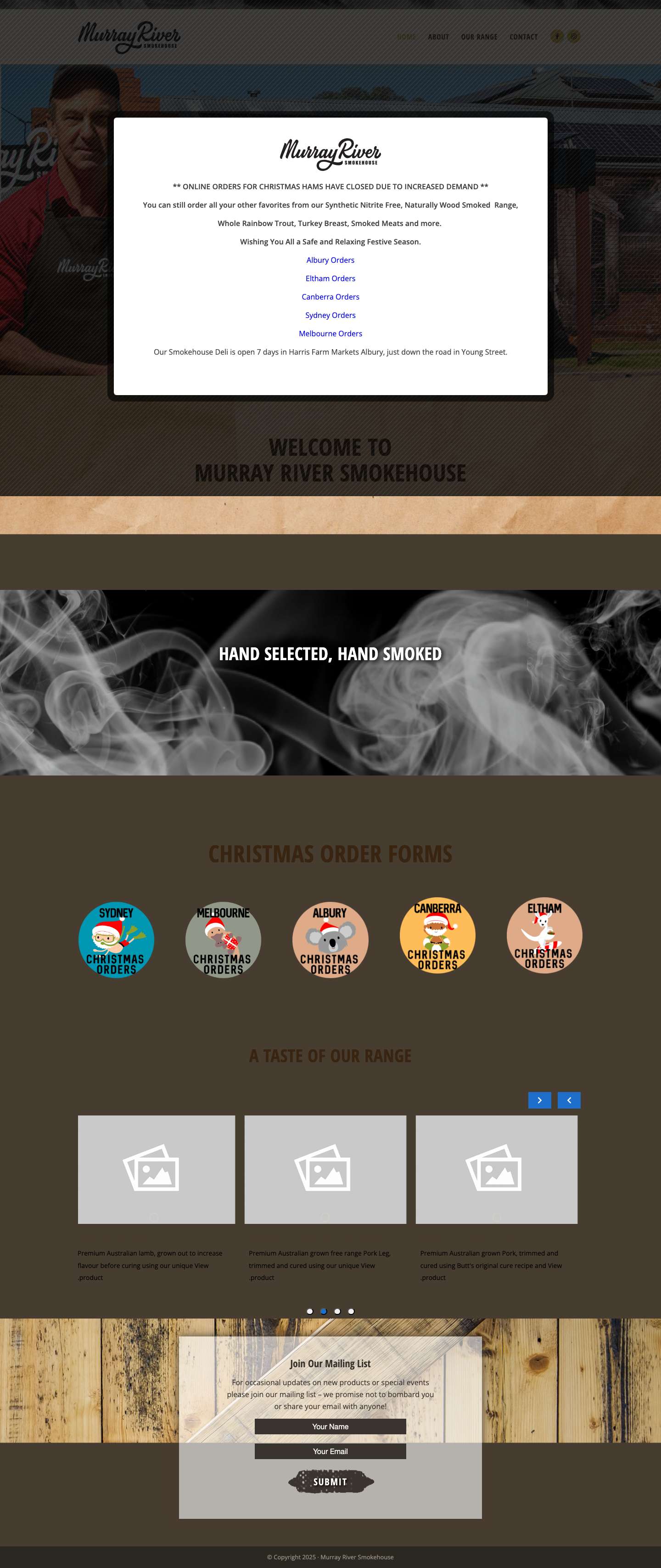 MURRAY RIVER SMOKEHOUSE - Full Screenshot