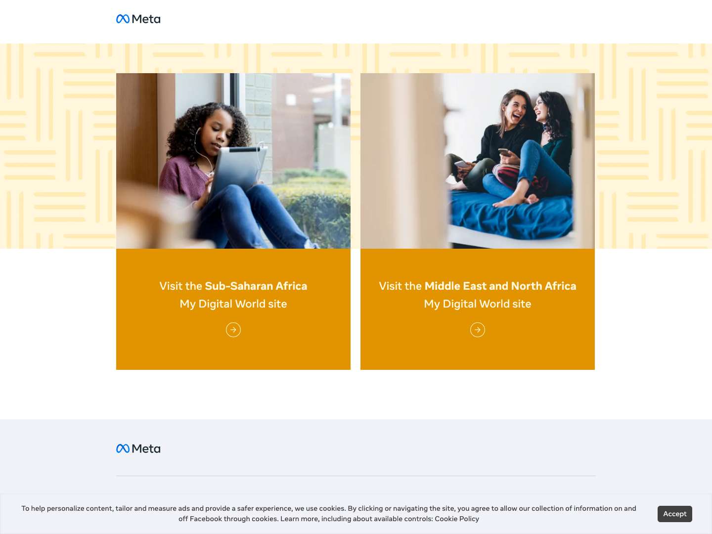 Landing Page - My Digital World Site - Full Screenshot