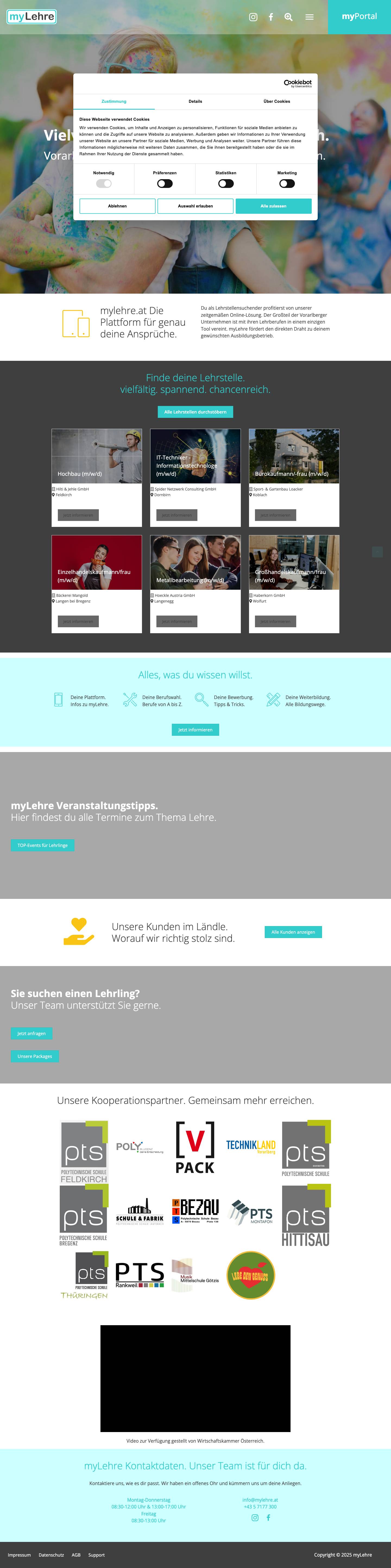 Home | myLehre.at - Full Screenshot