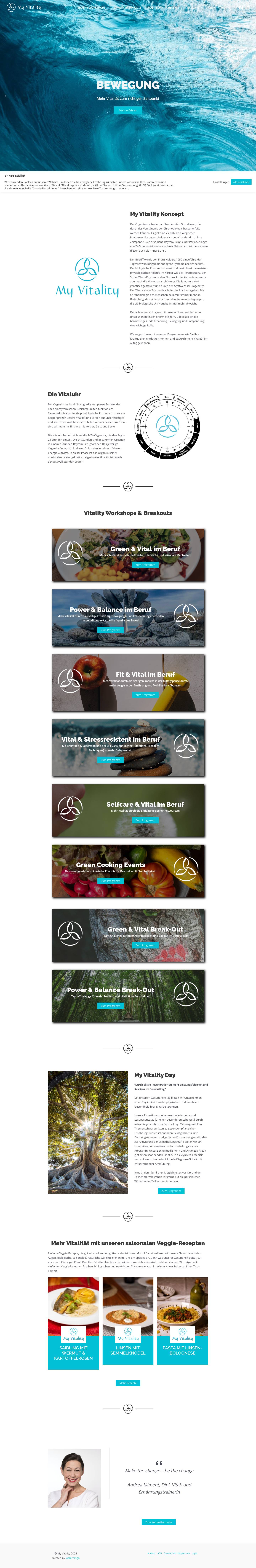 My Vitality - Mehr Vitalität durch Ernährung, Bewegung & Entspannung. - Full Screenshot