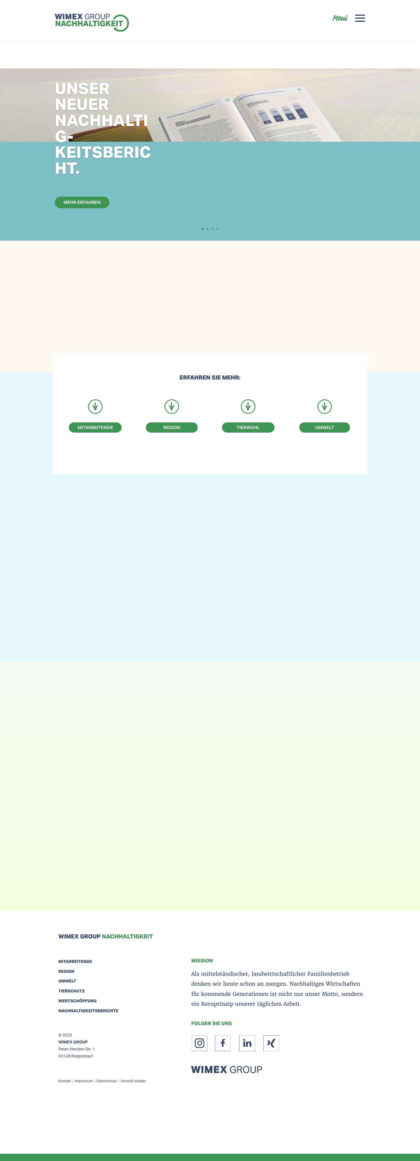 Wimex Nachhaltigkeit | - Full Screenshot