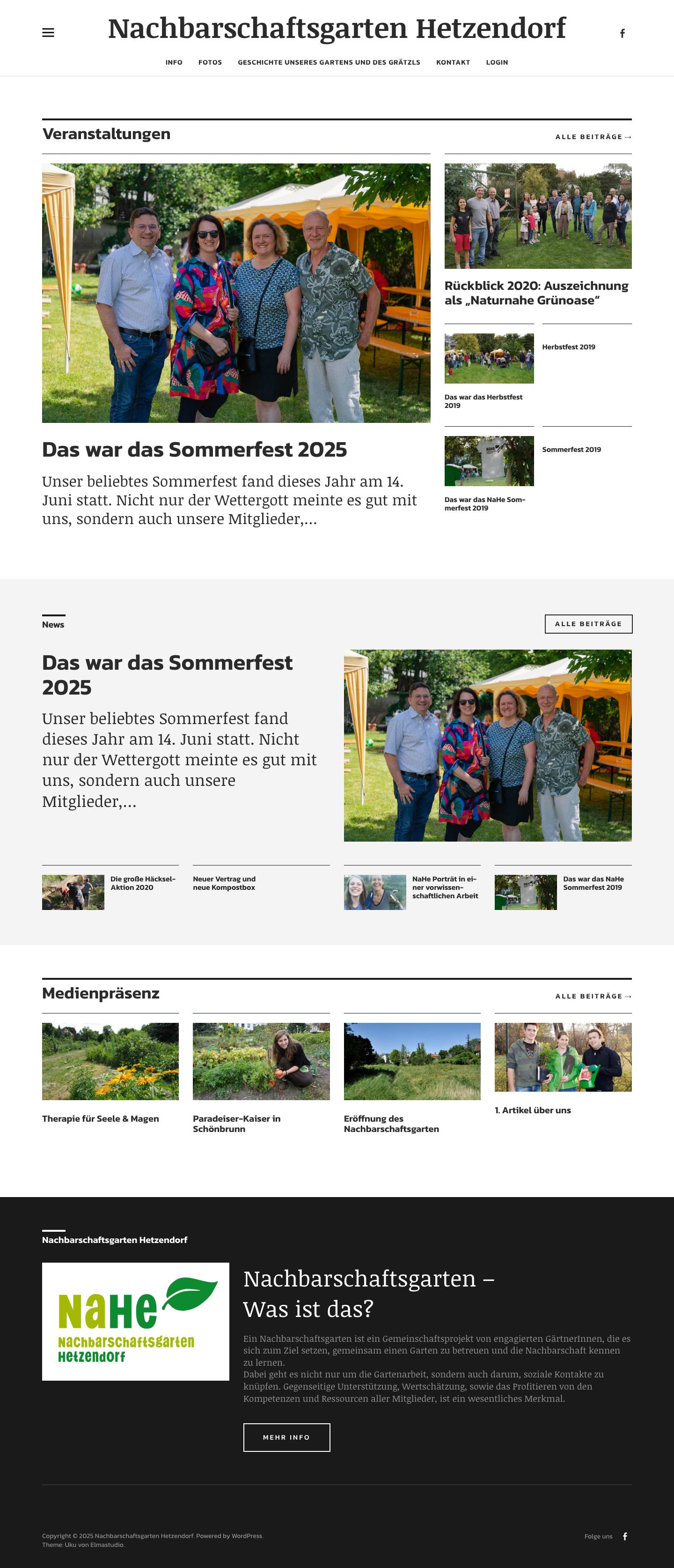 Nachbarschaftsgarten Hetzendorf - Full Screenshot