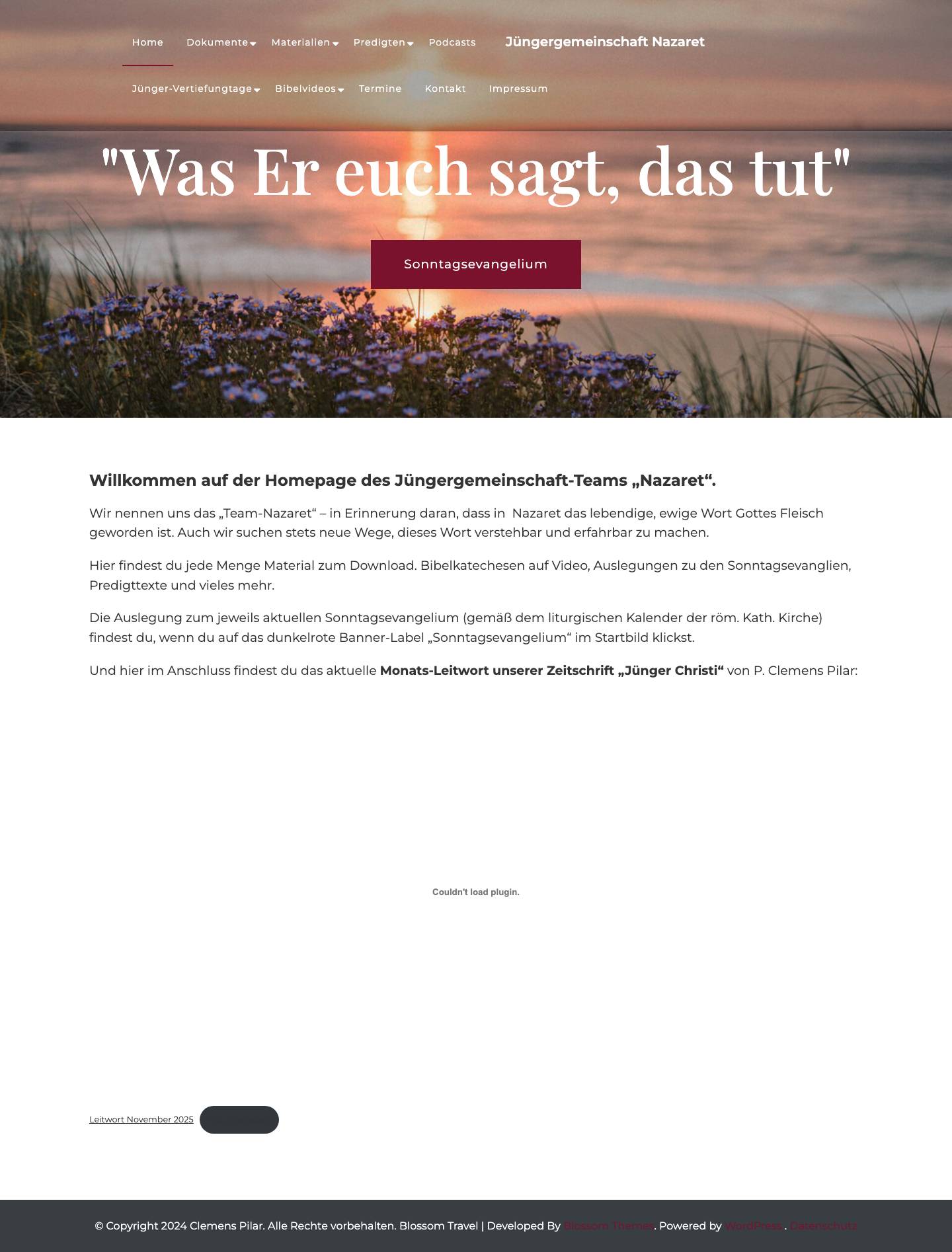 Jüngergemeinschaft Nazaret - Full Screenshot