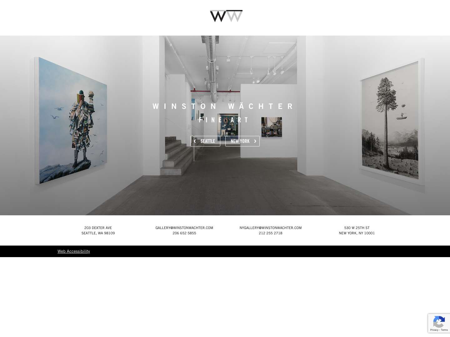 Home - Winston Wächter Fine Art - Full Screenshot