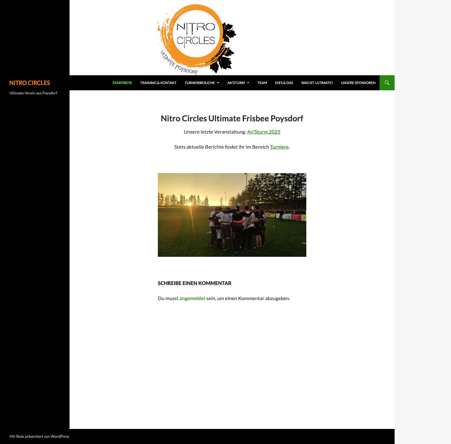 NITRO CIRCLES | Ultimate Verein aus Poysdorf - Full Screenshot