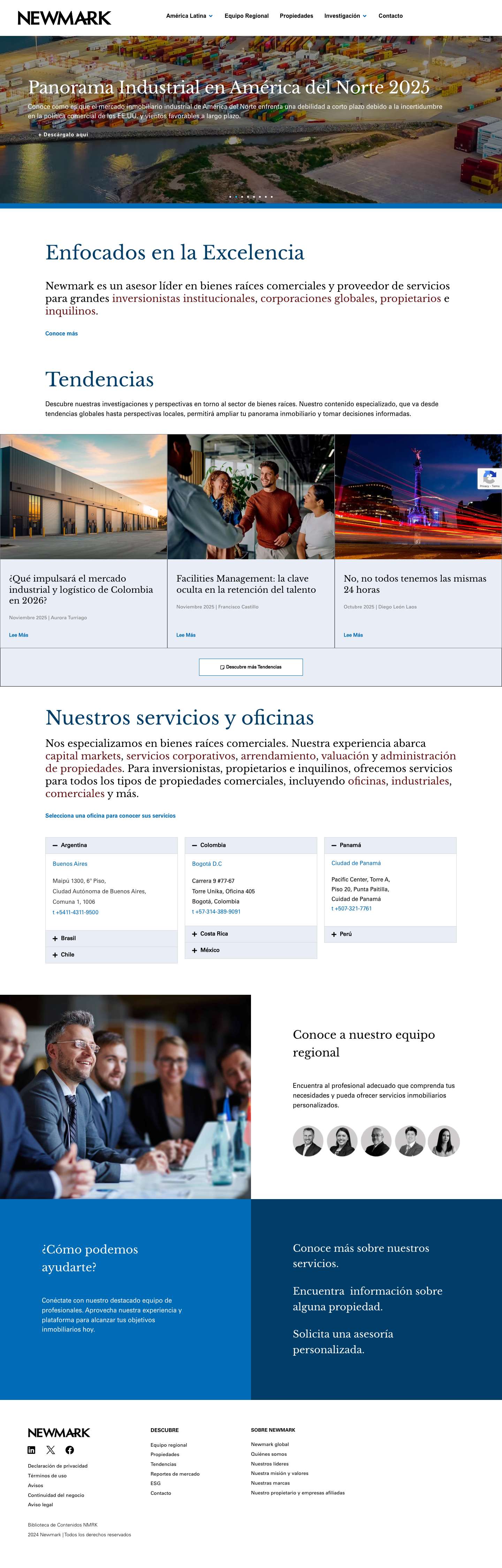 Newmark Latinoamérica - Newmark - Full Screenshot