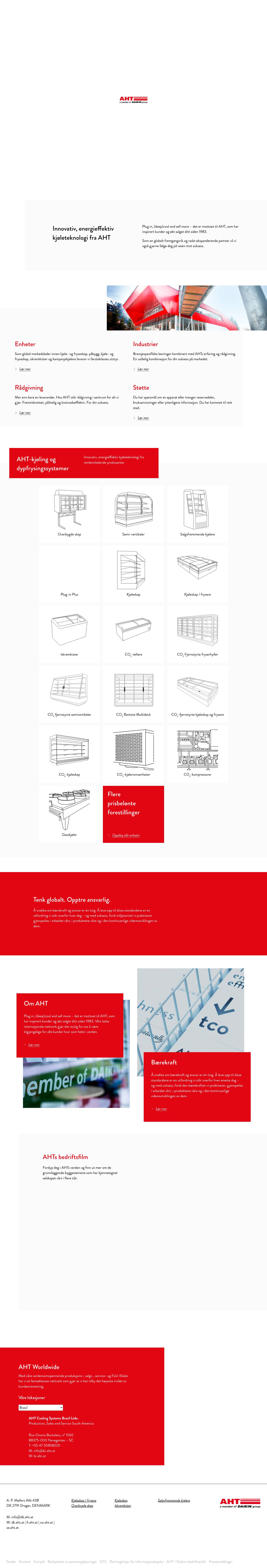AHT Cooling Systems - naturally at your side - a member of DAIKIN group - Full Screenshot