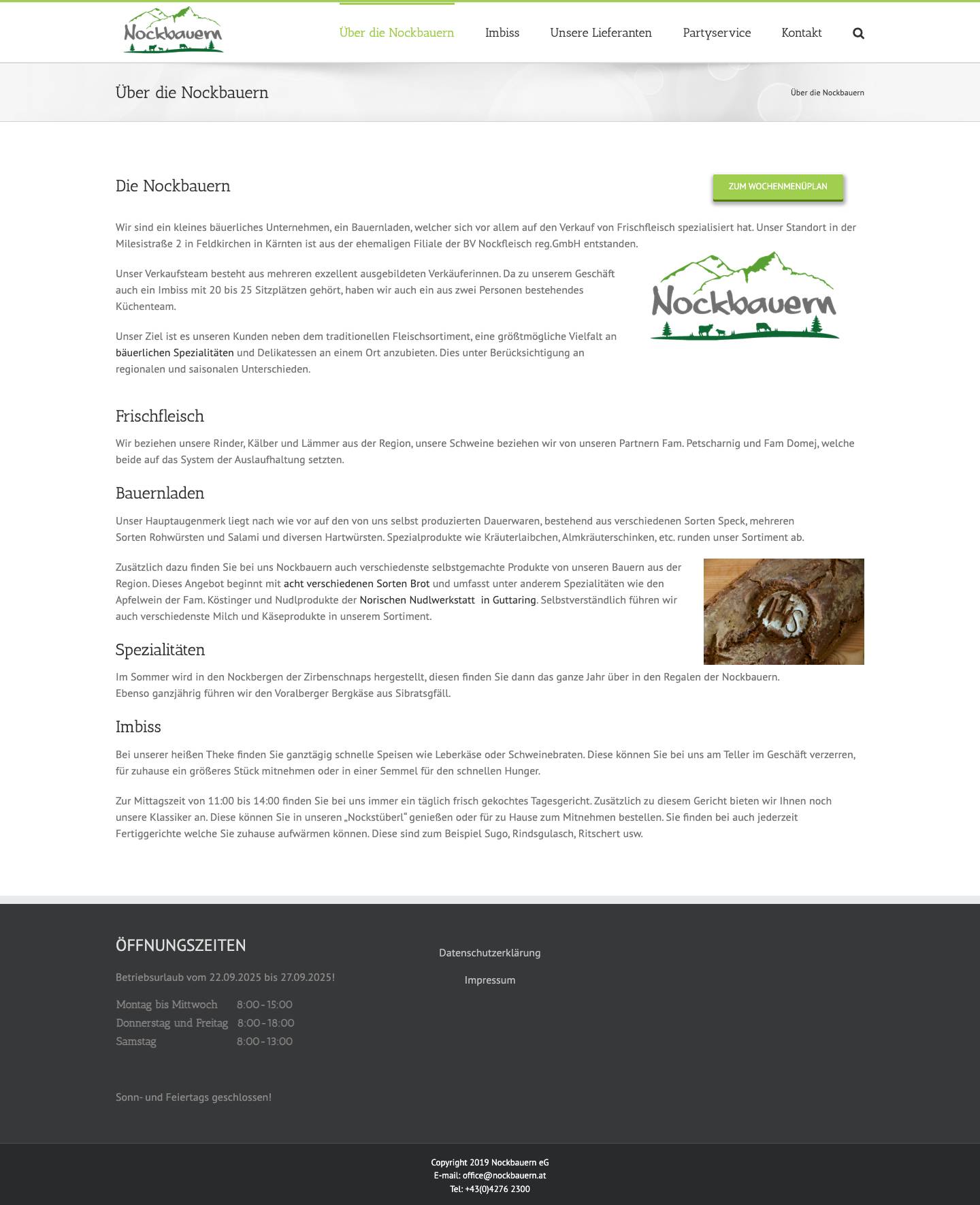 Über die Nockbauern - Die NockbauernYour SEO optimized title - Full Screenshot