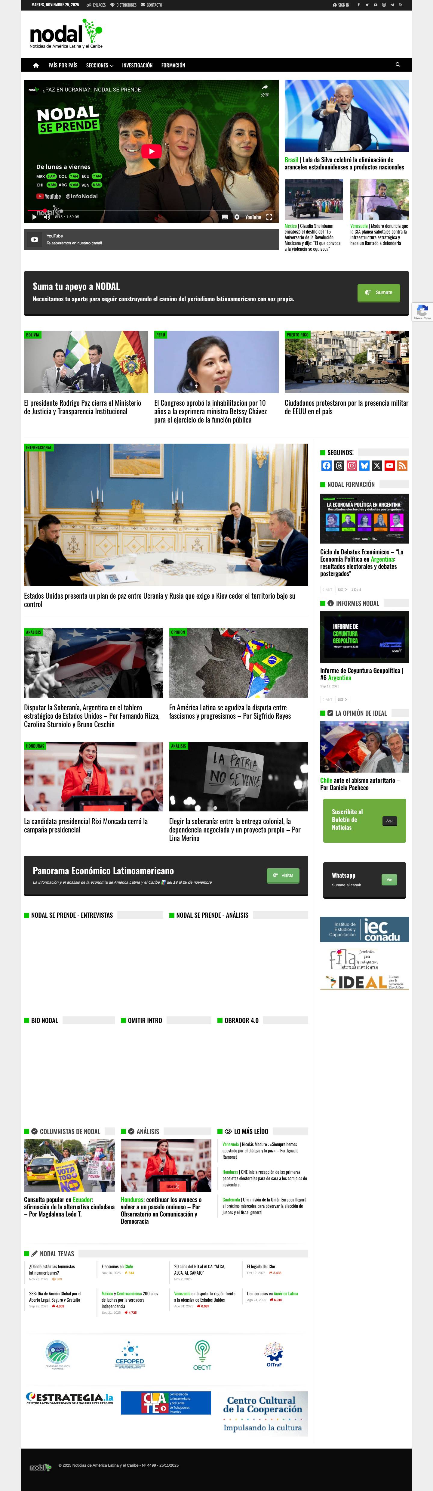 NODAL - Noticias de América Latina y el Caribe – NODAL - Full Screenshot