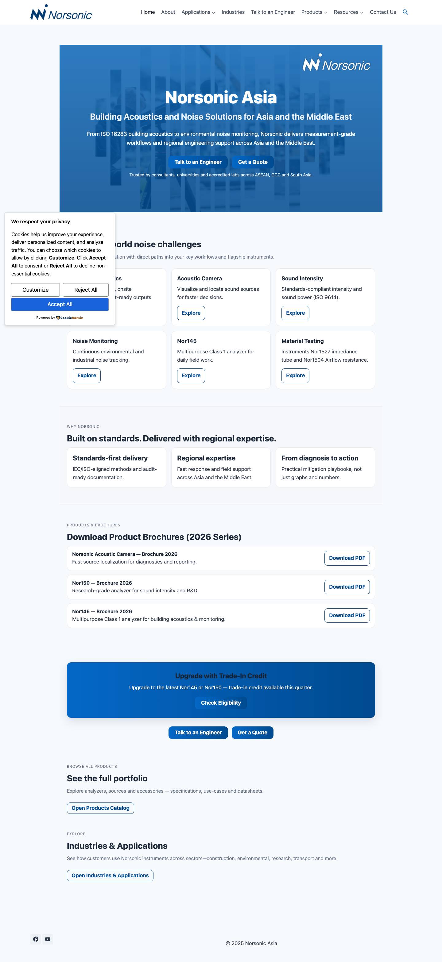 Home - Norsonic AsiaExpandExpandExpandToggle MenuFacebookYouTubeExpandExpandExpand - Full Screenshot