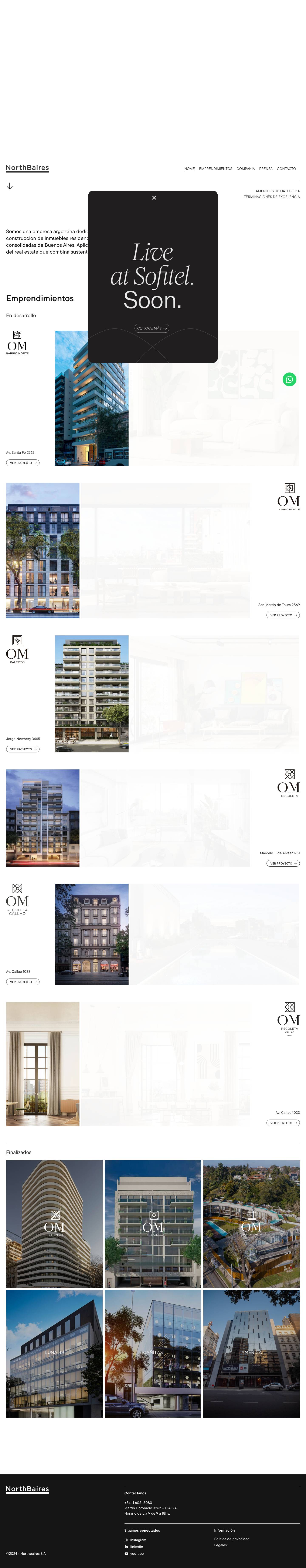 Desarrollos inmobiliarios, ubicaciones estratégicas | Northbaires - Full Screenshot