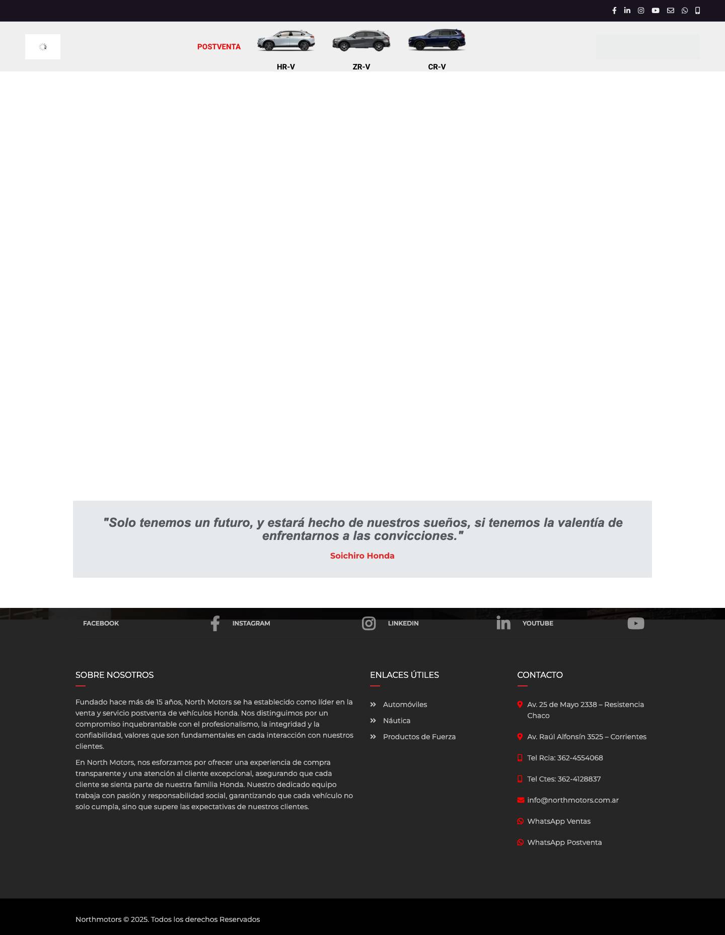 Northmotors – Concesionario Oficial Honda - Full Screenshot