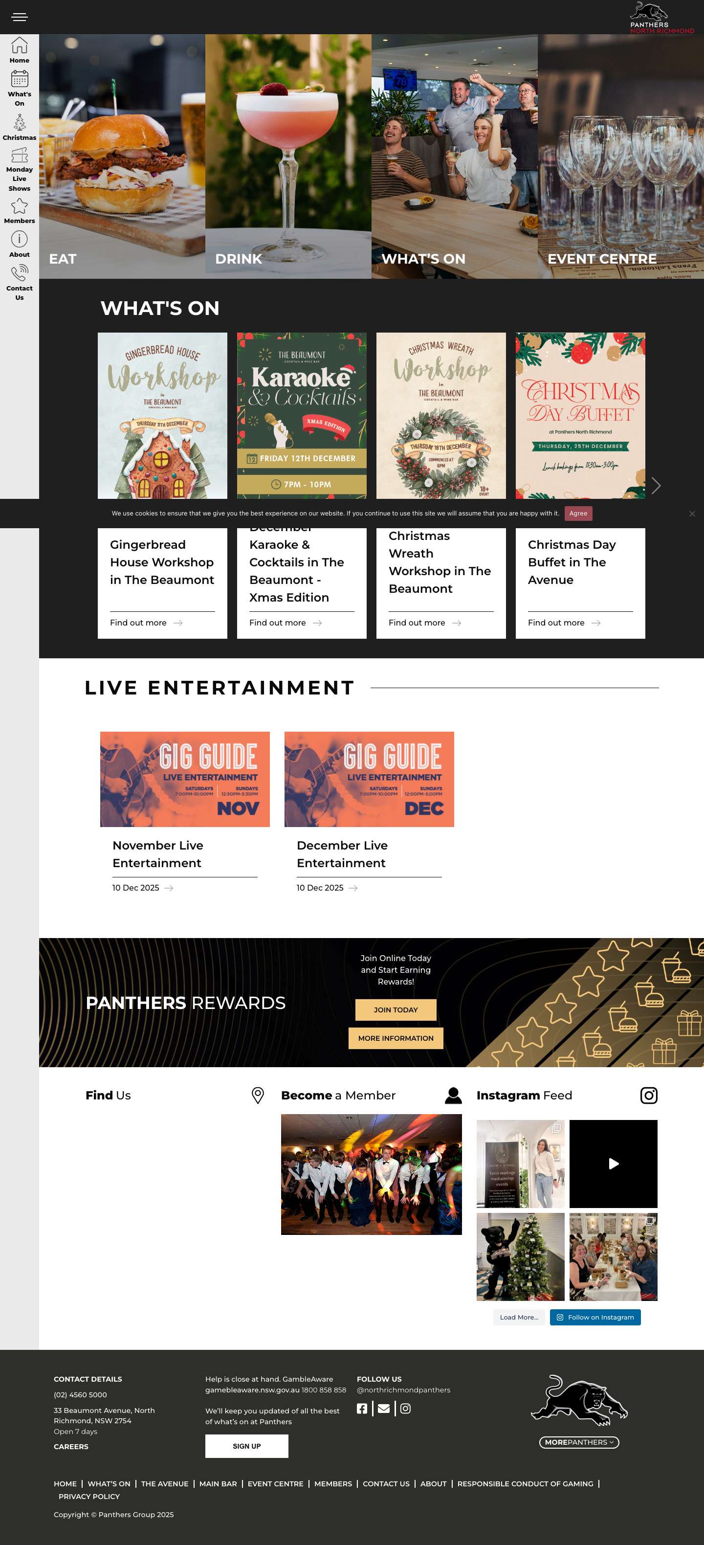 Home - Panthers North Richmond - Full Screenshot