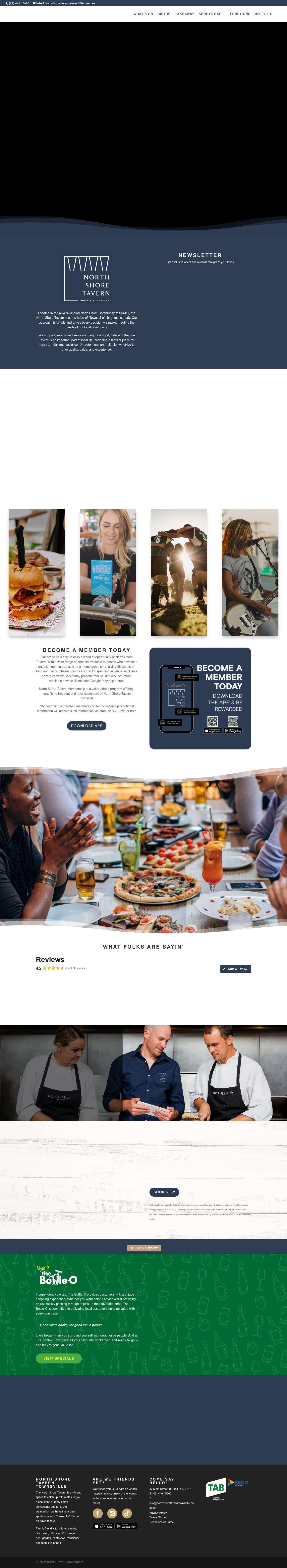 The North Shore Tavern Townsville | Burdell, Queensland - Full Screenshot