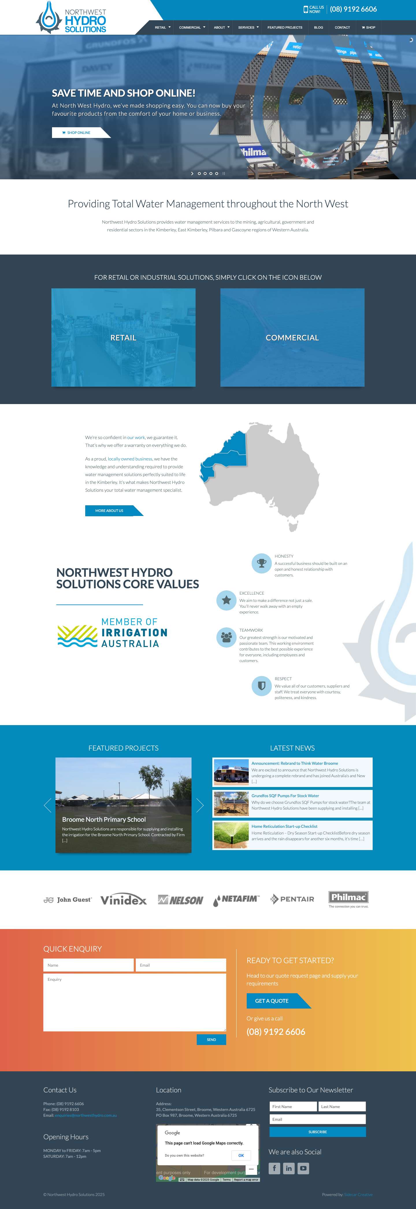 Northwest Hydro Solutions - Experts in Water Management - Full Screenshot