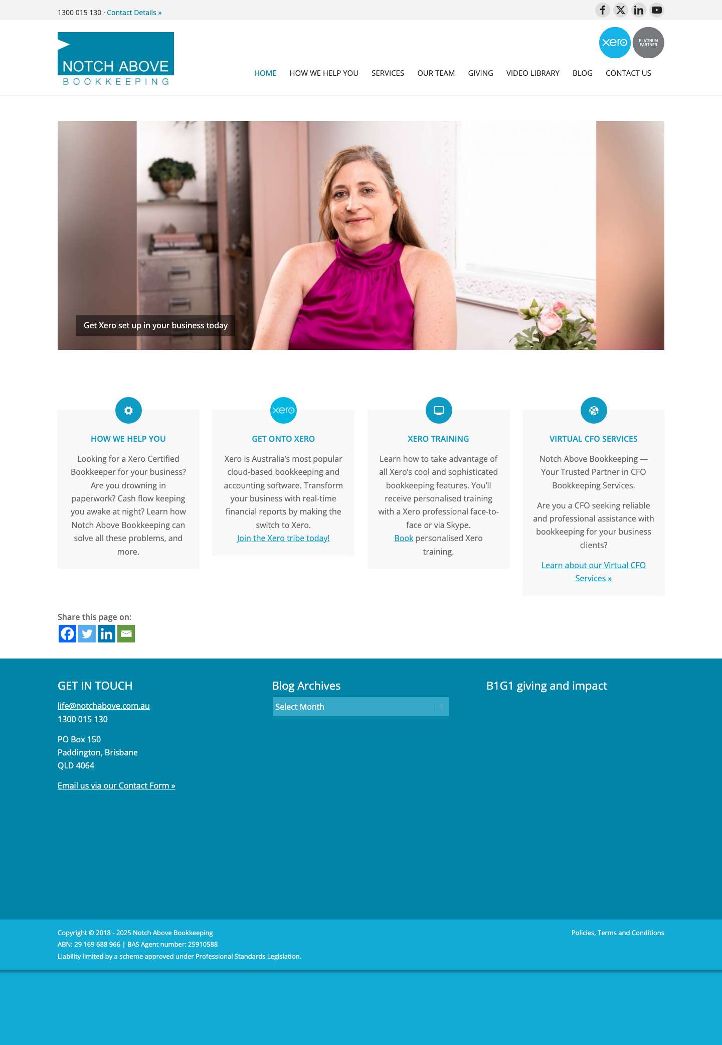 Xero Certified Bookkeeper Brisbane | Notch Above BookkeepingPreviousNextScroll to top - Full Screenshot