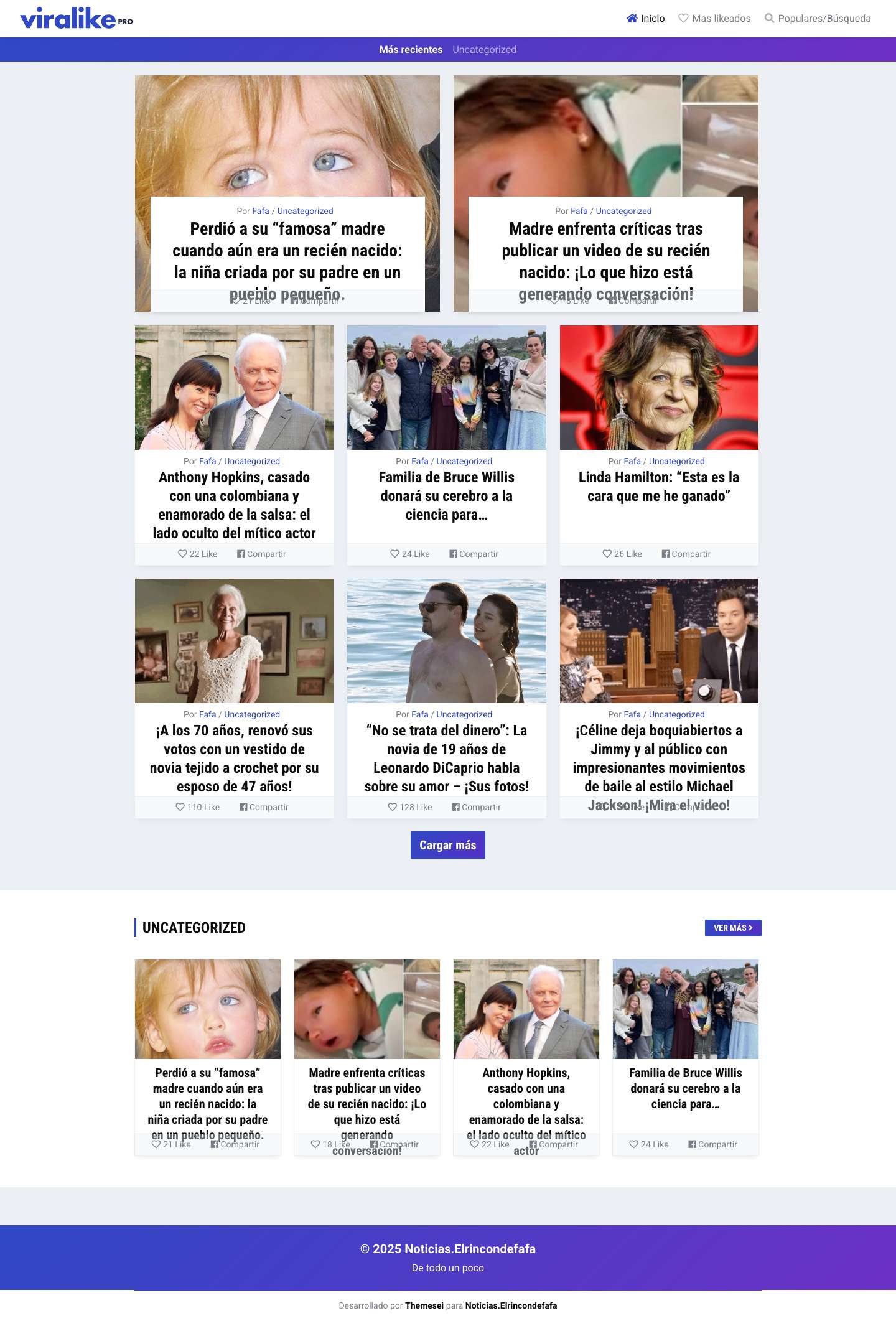 Noticias.Elrincondefafa - Full Screenshot