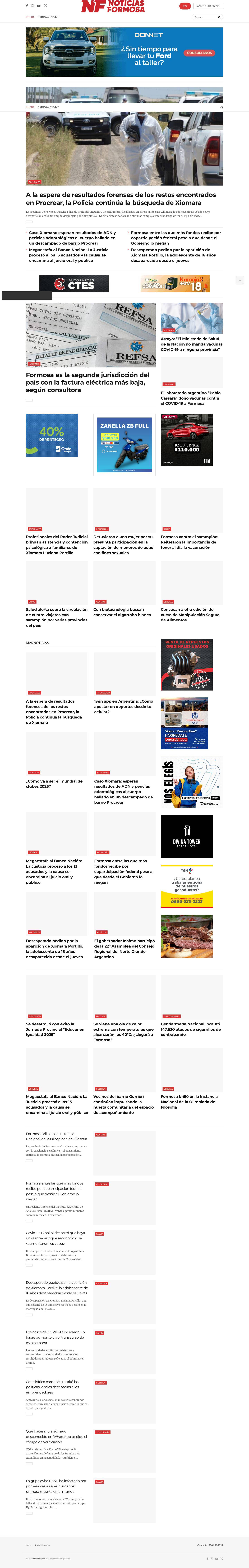 Inicio - NoticiasFormosa - Full Screenshot