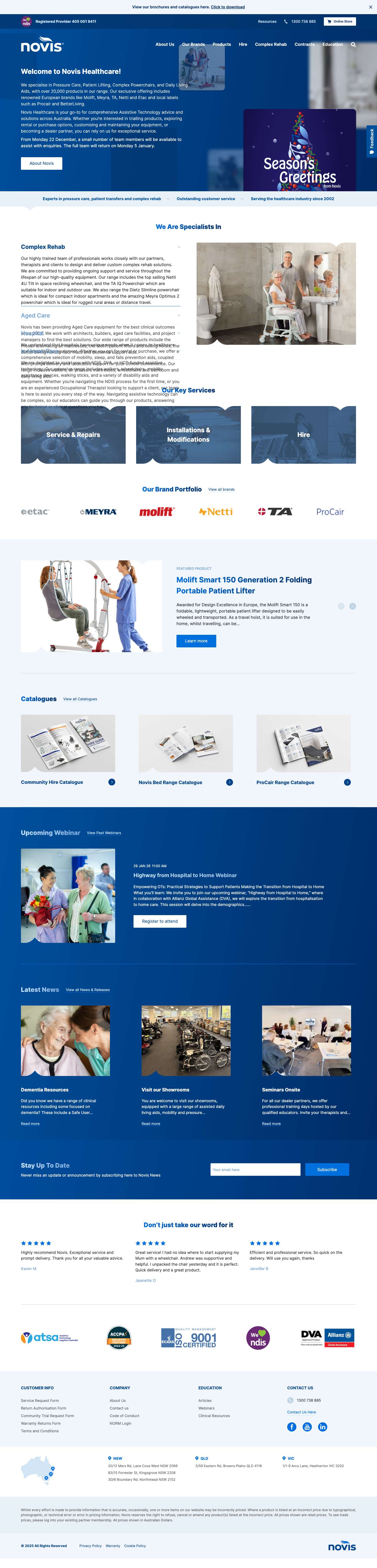 Home - Novis - Full Screenshot