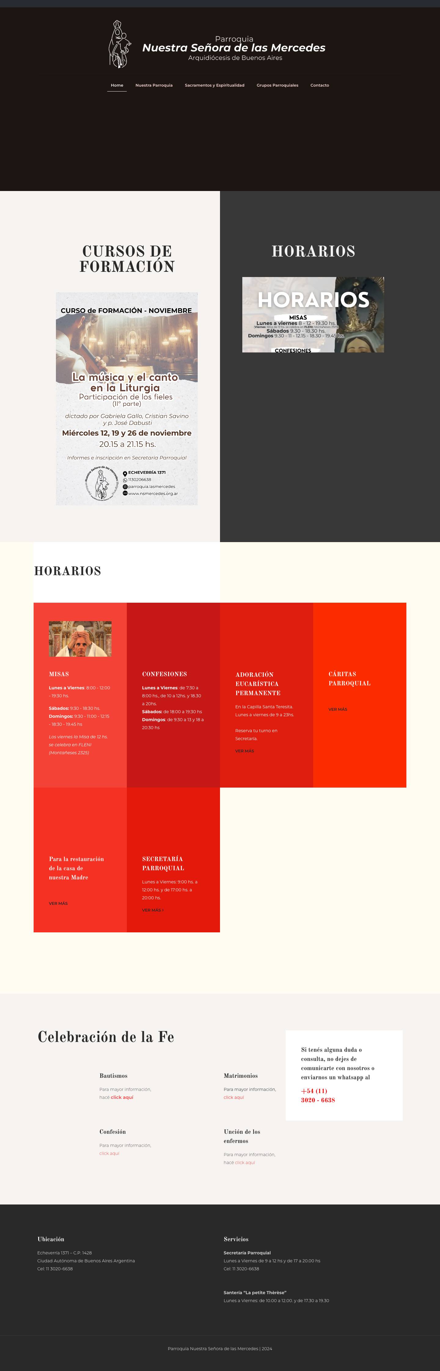 Parroquia Nuestra Señora de las Mercedes - Full Screenshot