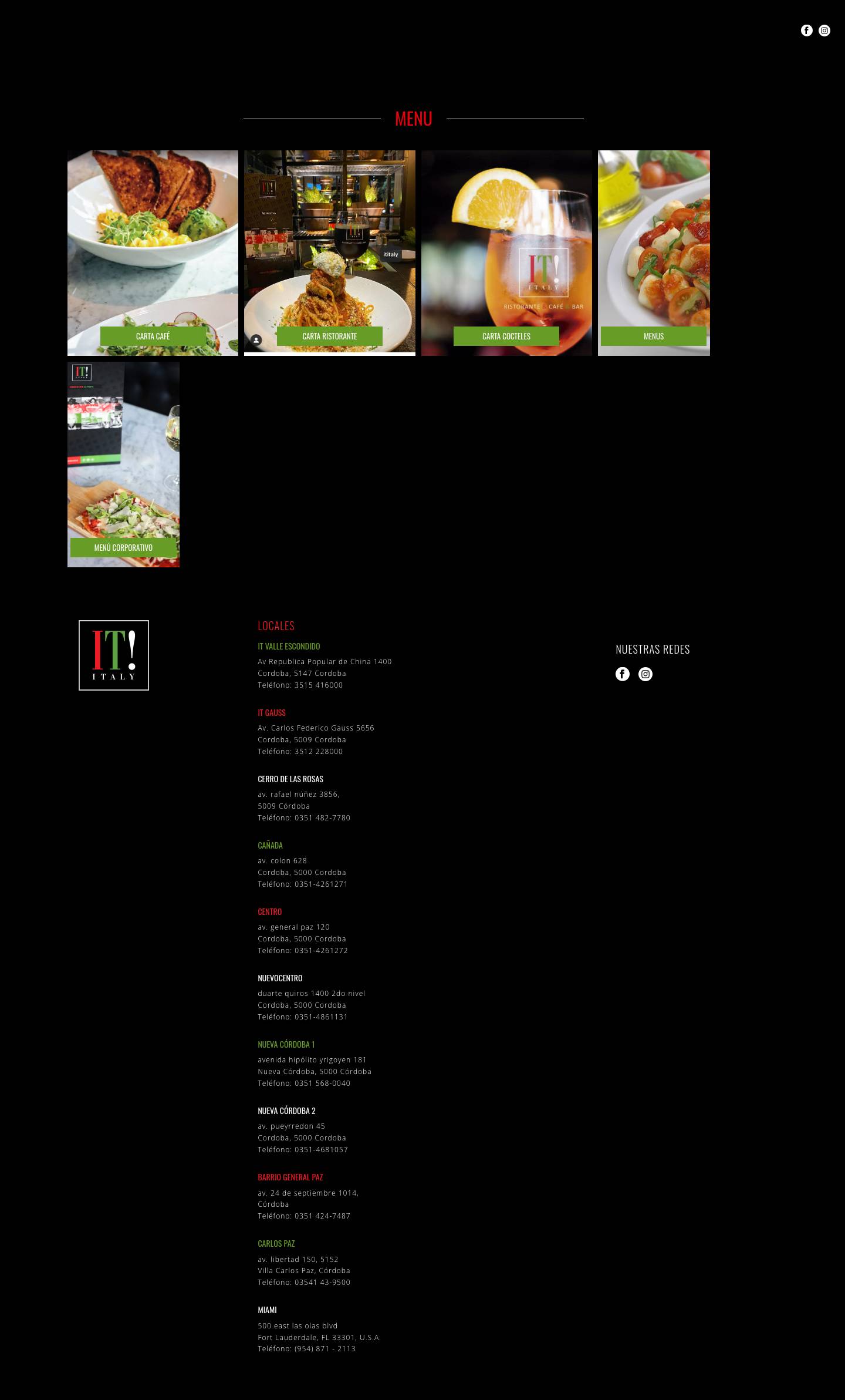 IT! Italy Nueva Córdoba 1 – Ristorante & Cafe & Bar - Full Screenshot