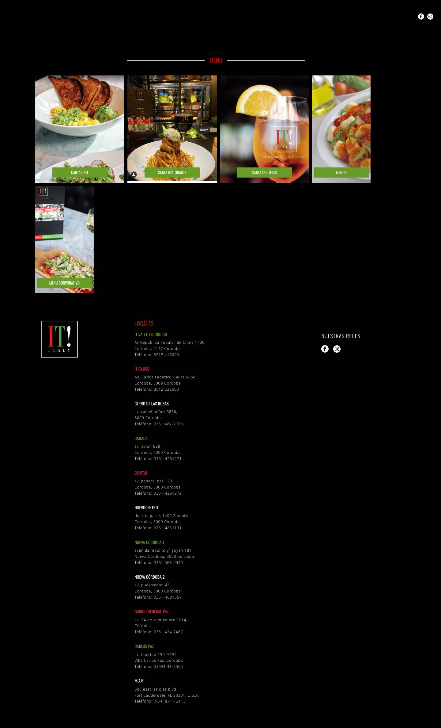 IT! Italy Nueva Cordoba 2 – Ristorante & Cafe & Bar - Full Screenshot