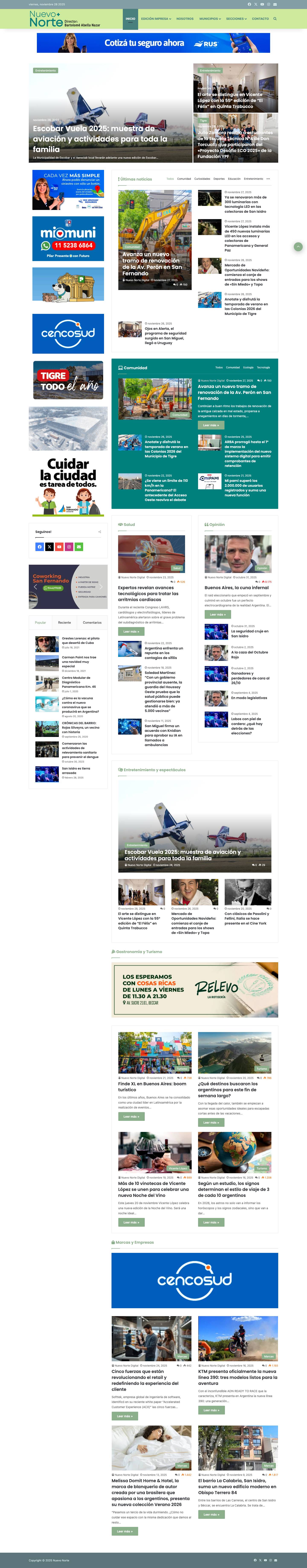 Nuevo Norte Digital – Noticias - Full Screenshot