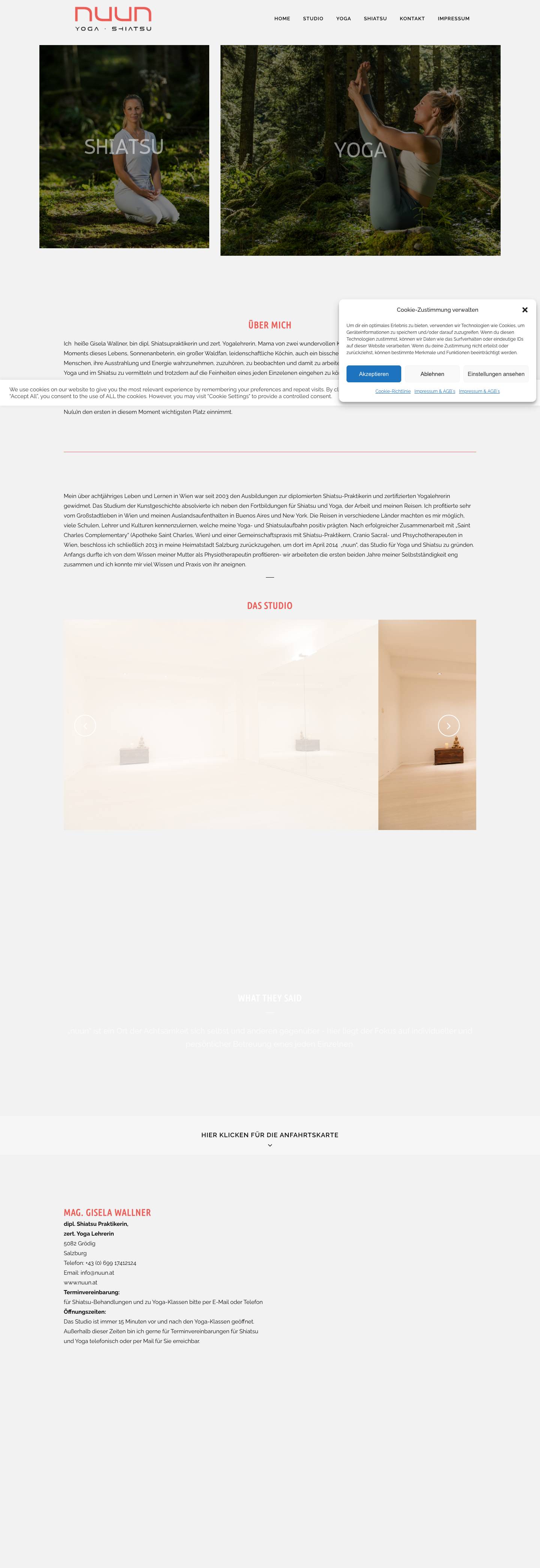 nuun | Yoga | Shiatsu - Full Screenshot